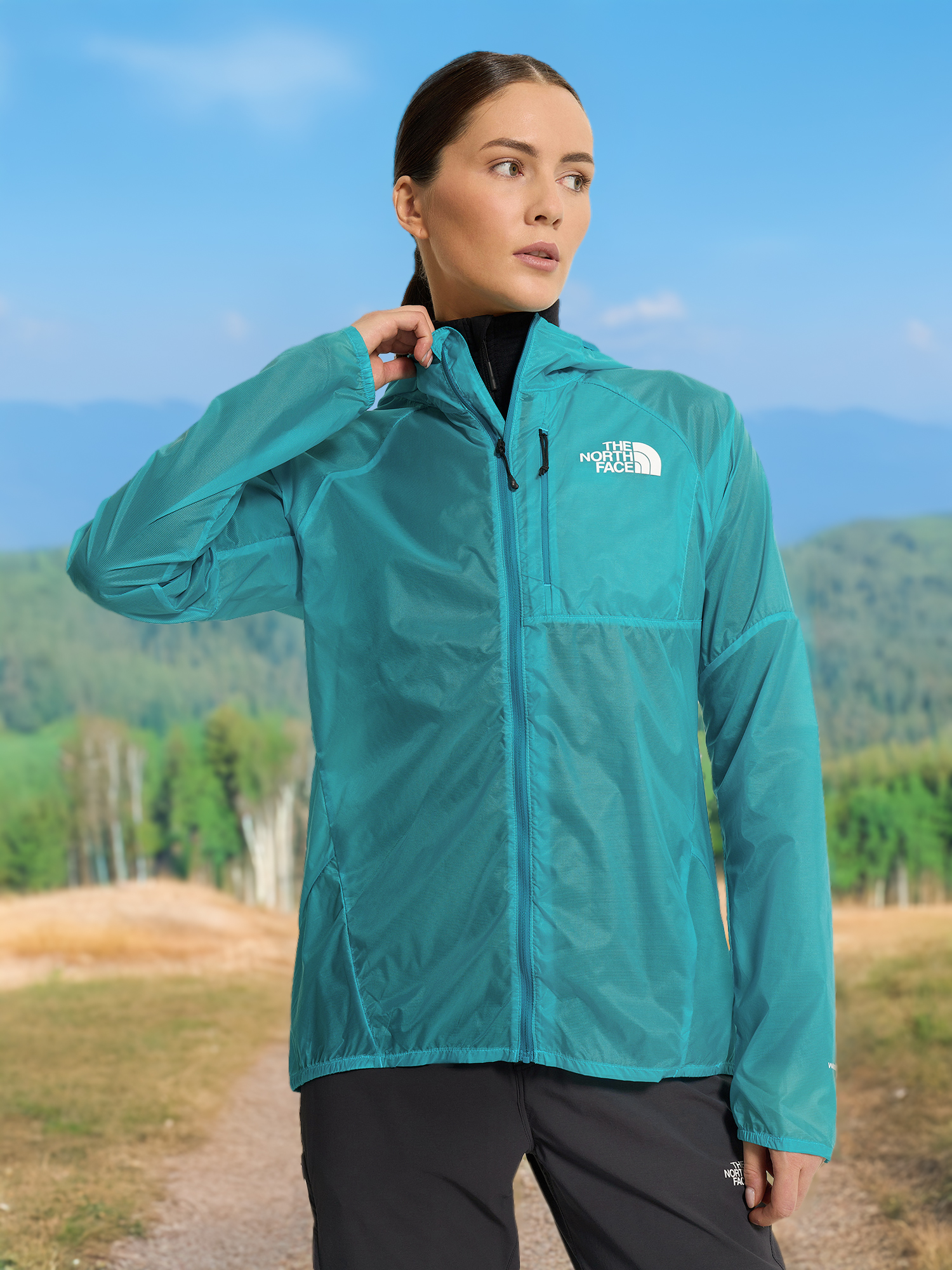 Ветровка женская The North Face Windstream, Голубой