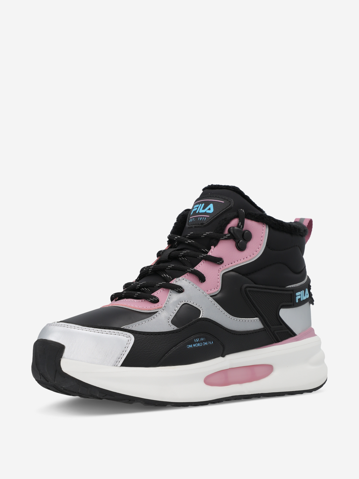 фото Кроссовки утепленные для девочек fila explore mid, черный