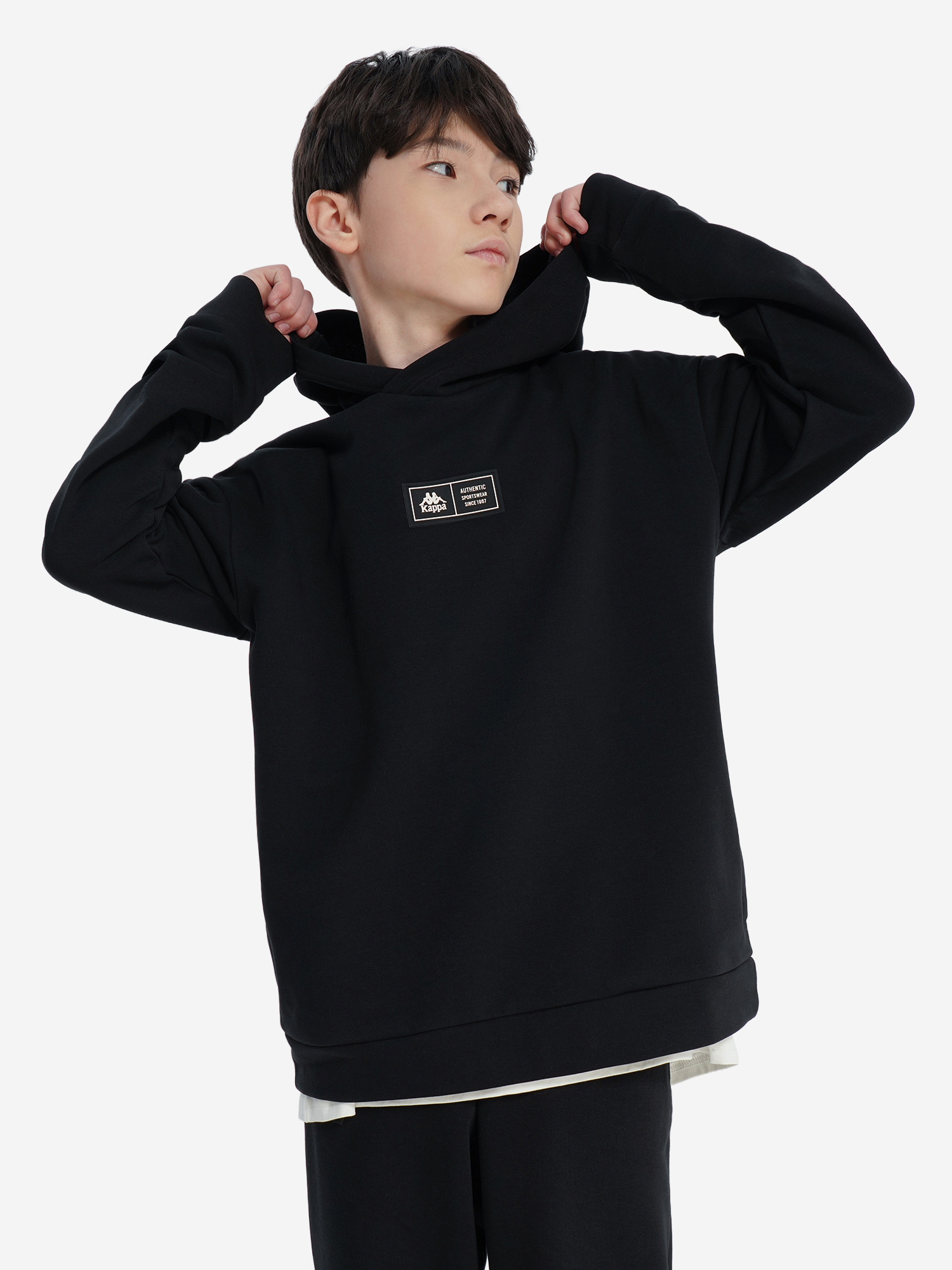 Худи Kappa, черный, арт. 142295kap-b2