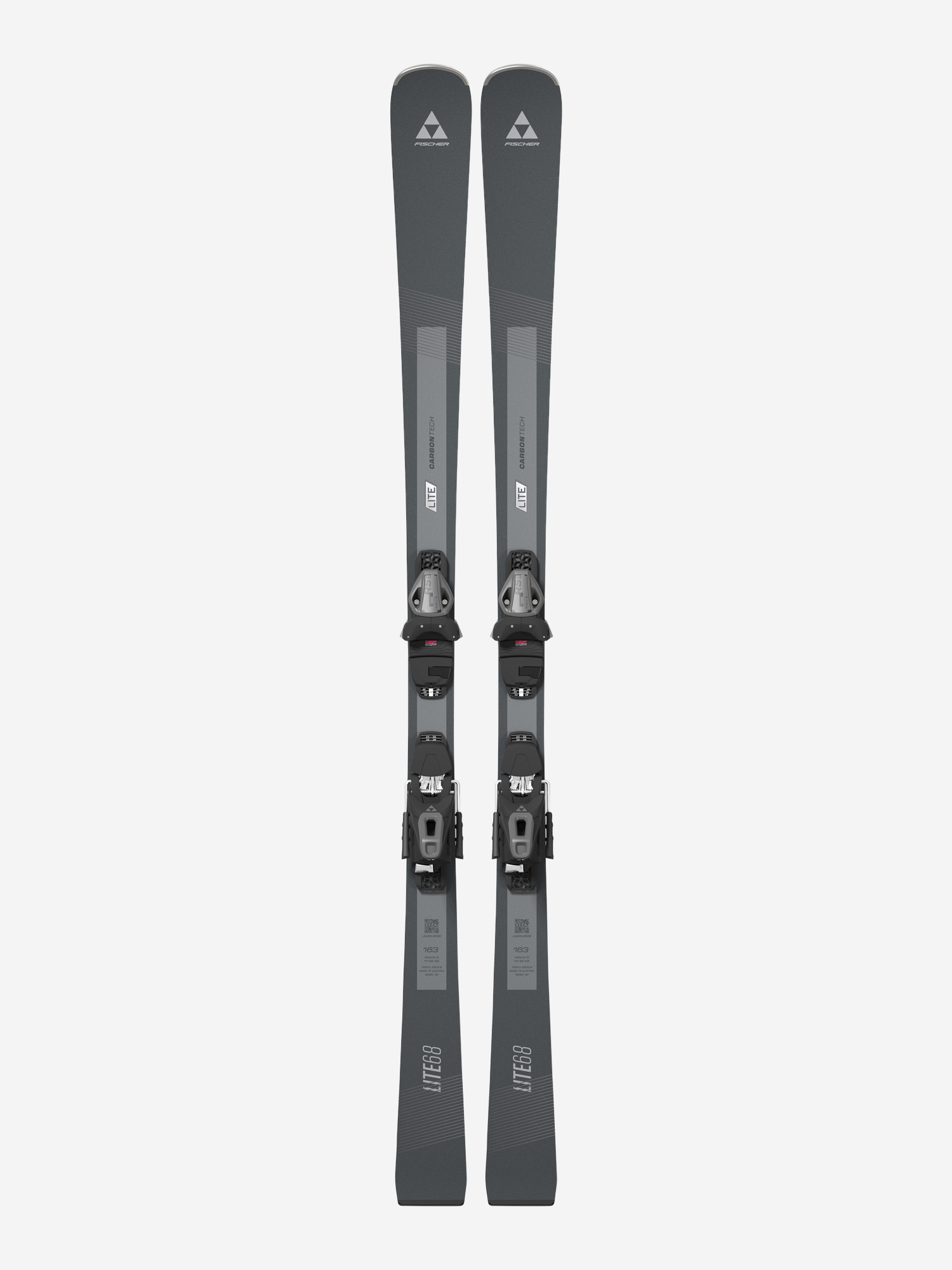 Горные лыжи женские Fischer RC One Lite 68 + крепления RS 9 SLR, Серый