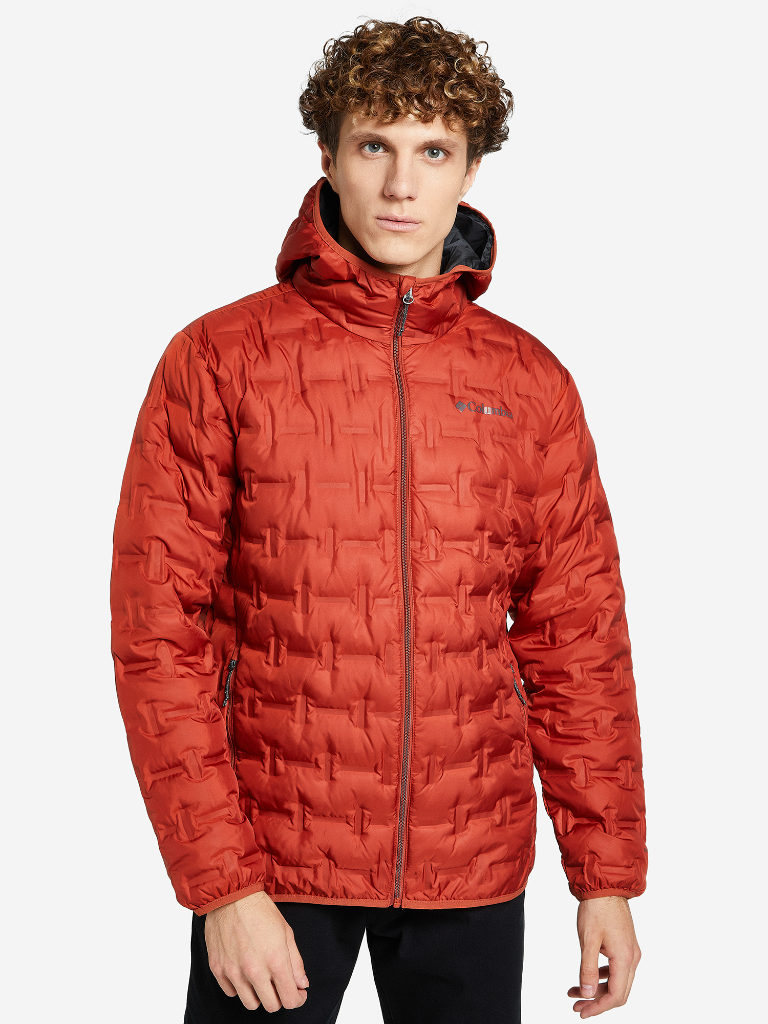 

Пуховик мужской Columbia Delta Ridge Down Hooded Jacket, Красный