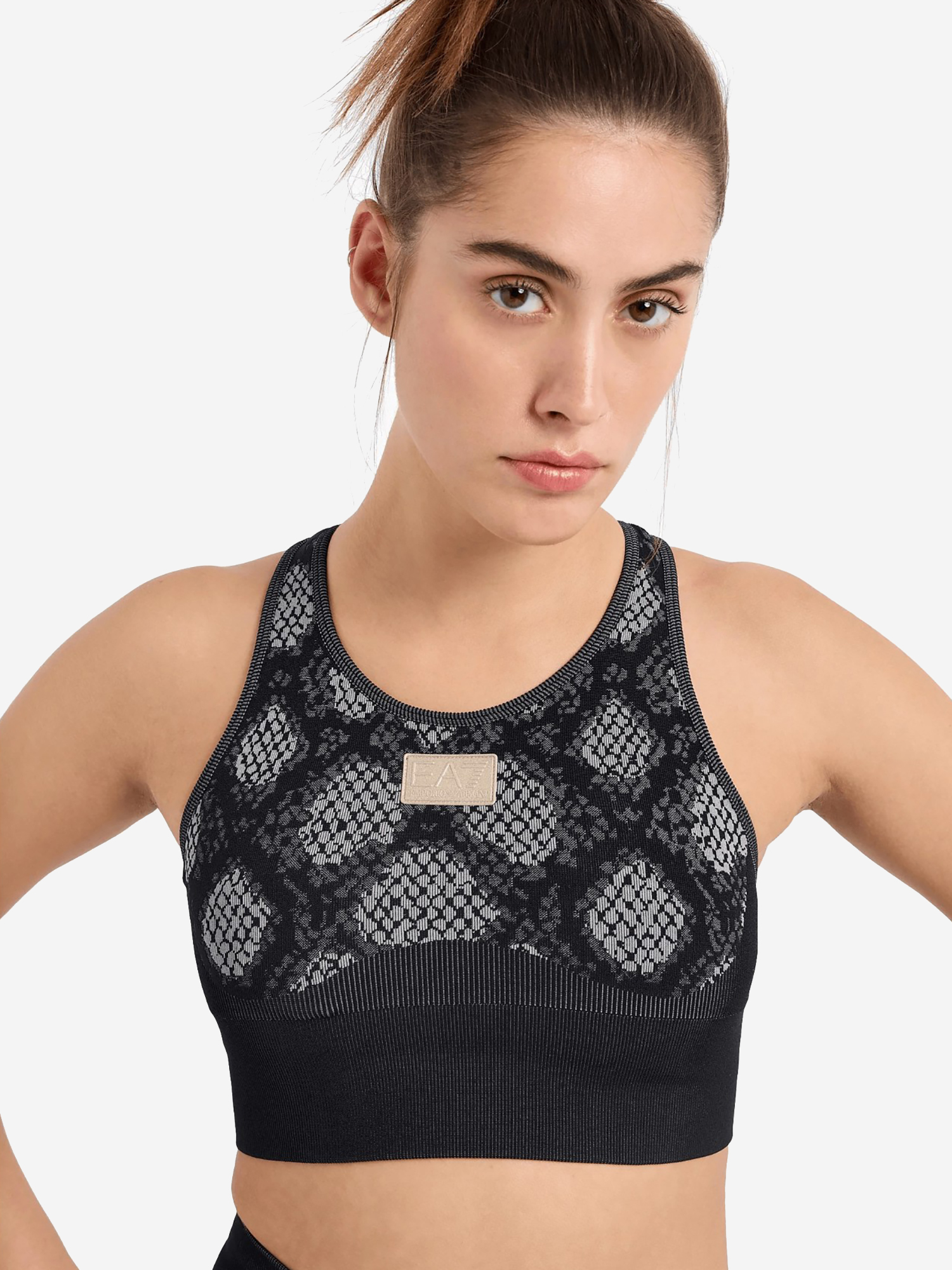 Топ женский EA7 Sport Bra, Серый