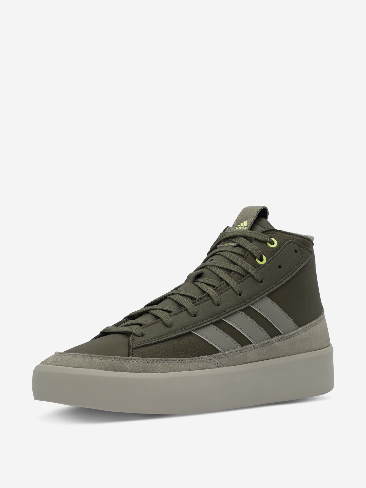 Кеды мужские adidas Znsored Hi Prem Leather, Зеленый Вид№3