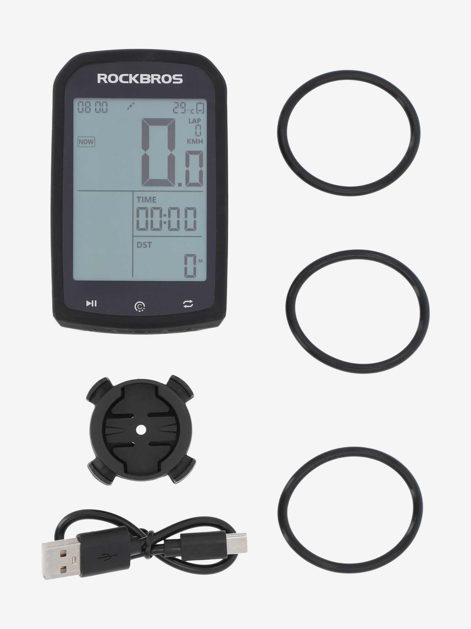 

Велосипедный компьютер Rockbros M1 smart GPS, Черный