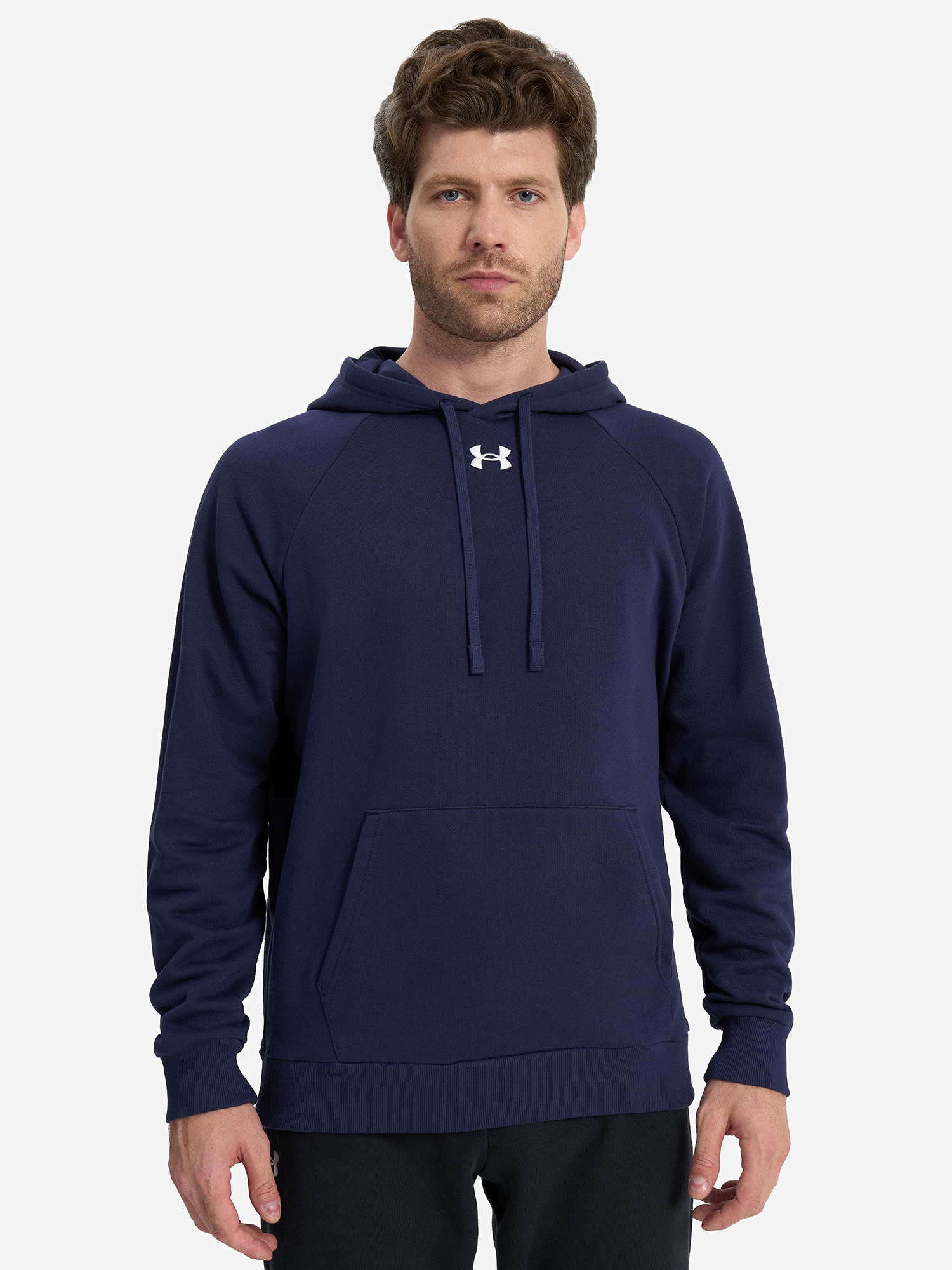 Джемпер флисовый мужской Under Armour Rival Fleece, Синий 1379757U0F-410, размер RUS 50-52 - фото 2