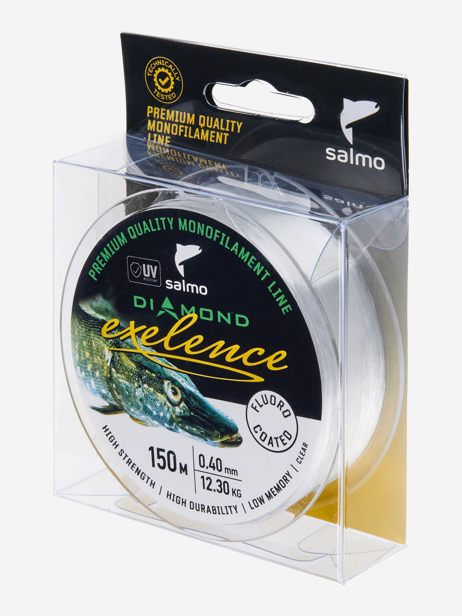 Изображение товара Леска флюорокарбон для летней рыбалки Salmo Diamond EXELENCE FLUORO COATED 150 м диаметр 0,40 мм