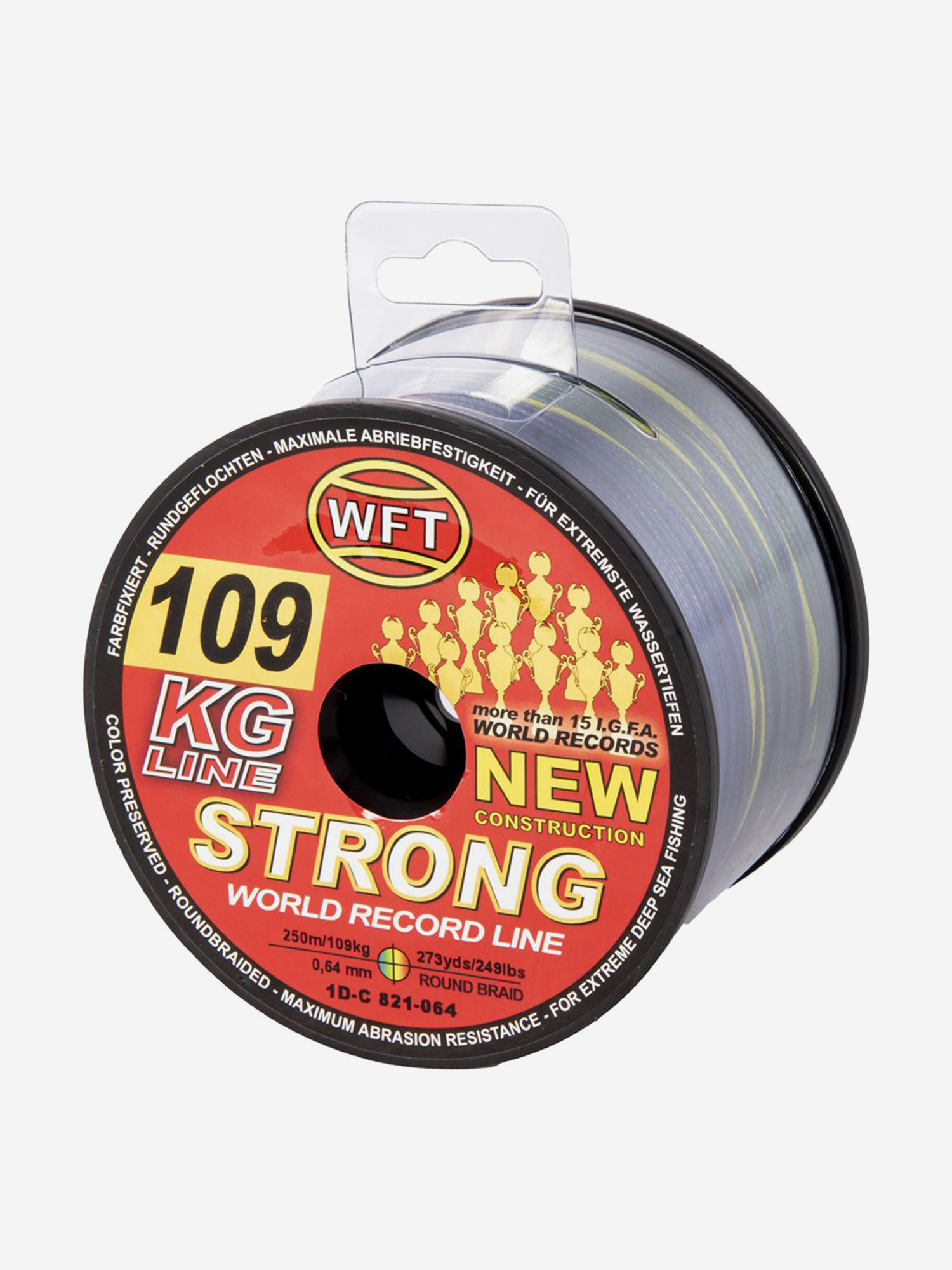 Изображение товара Шнур плетёный WFT KG STRONG Multicolor 0,064 мм