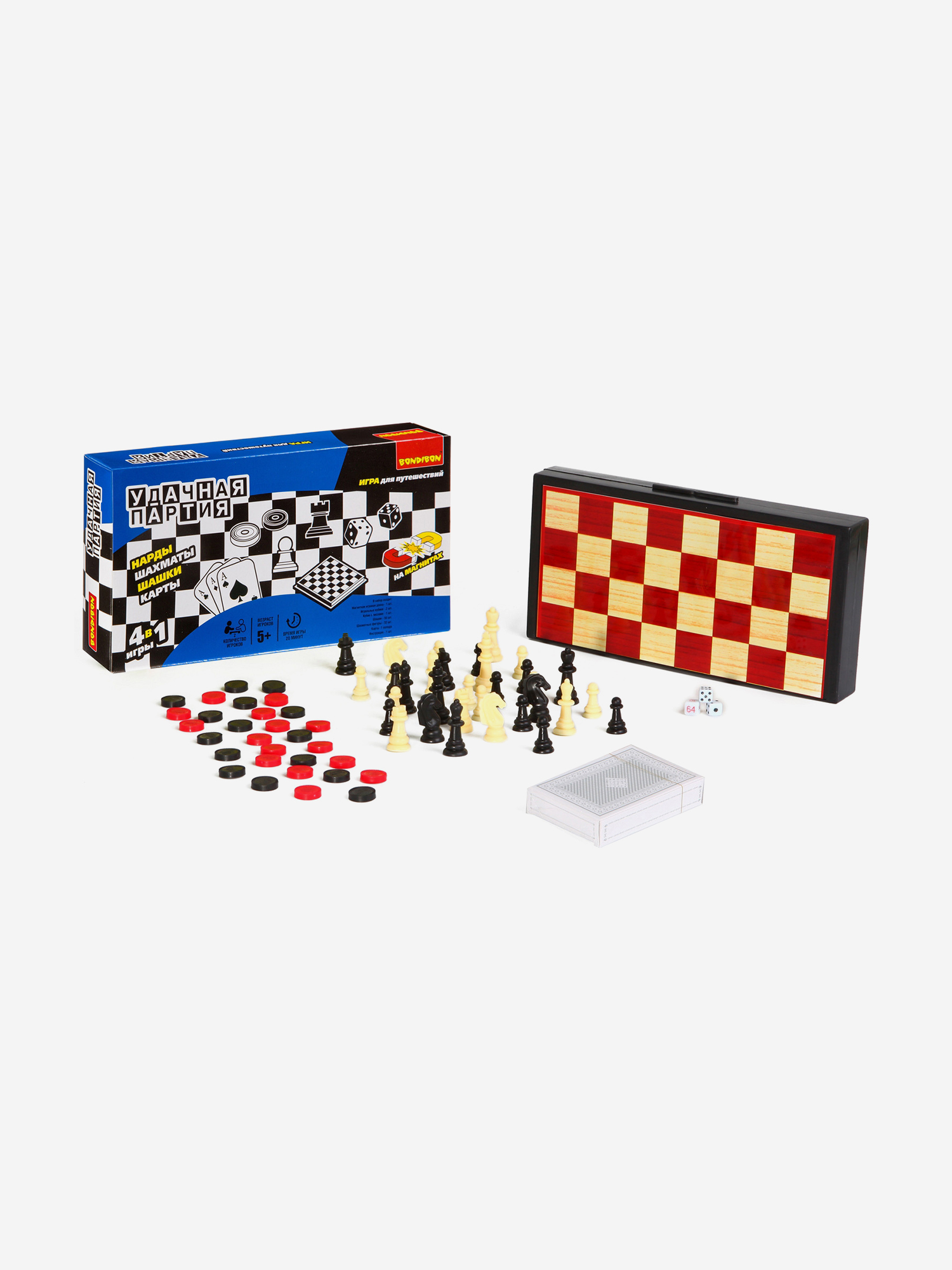 

Удачная партия BONDIBON BOX 4в1 25см., Синий