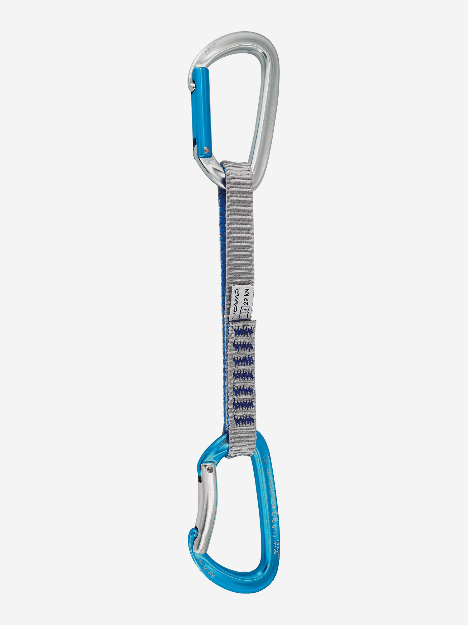 

Комплект карабинов с оттяжкой C.A.M.P. ORBIT EXPRESS 18 cm,