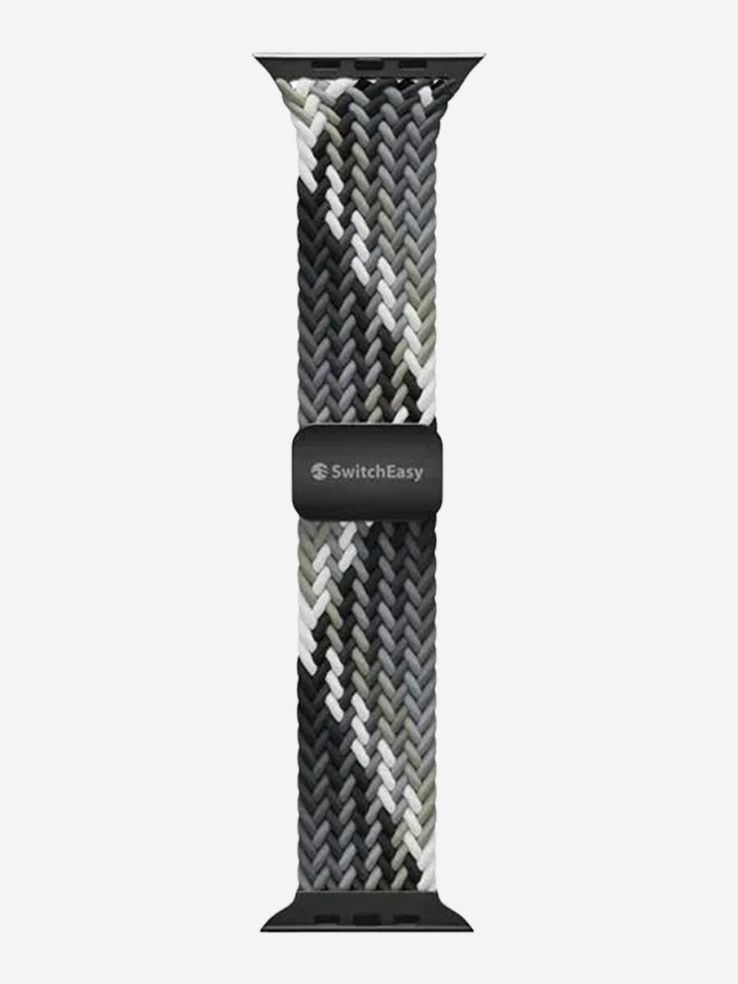 Изображение товара Сетчатый нейлоновый ремешок для Apple Watch SwitchEasy Mesh Stainless Steel Apple Watch Loop For Apple Watch, Черный/серый Изображение товара Сетчатый нейлоновый ремешок для Apple Watch SwitchEasy Mesh Stainless Steel Apple Watch Loop For Apple Watch, Черный/серый
