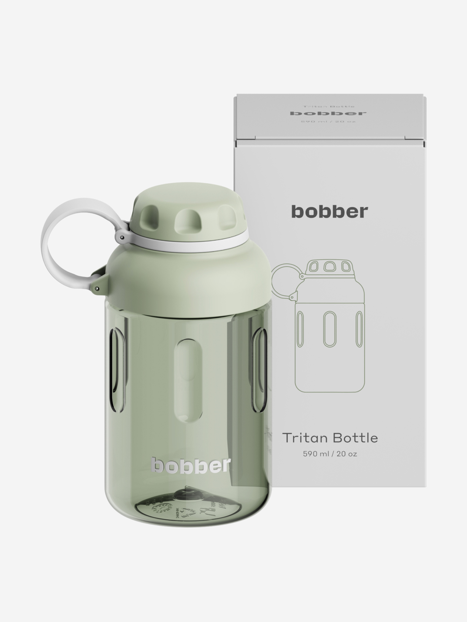 Изображение товара Тритановая бутылка Tritan Bottle 590 мл с ситечком фисташковая для активного отдыха