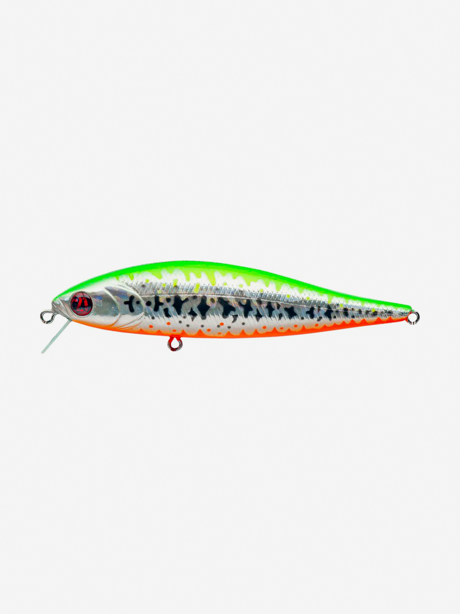 Изображение товара Воблер Pontoon21, Bet-A-Minnow 102SP-SR, 102мм, 16.4 гр., 0.3-0.5 м., Оранжевый/зеленый/серебристый