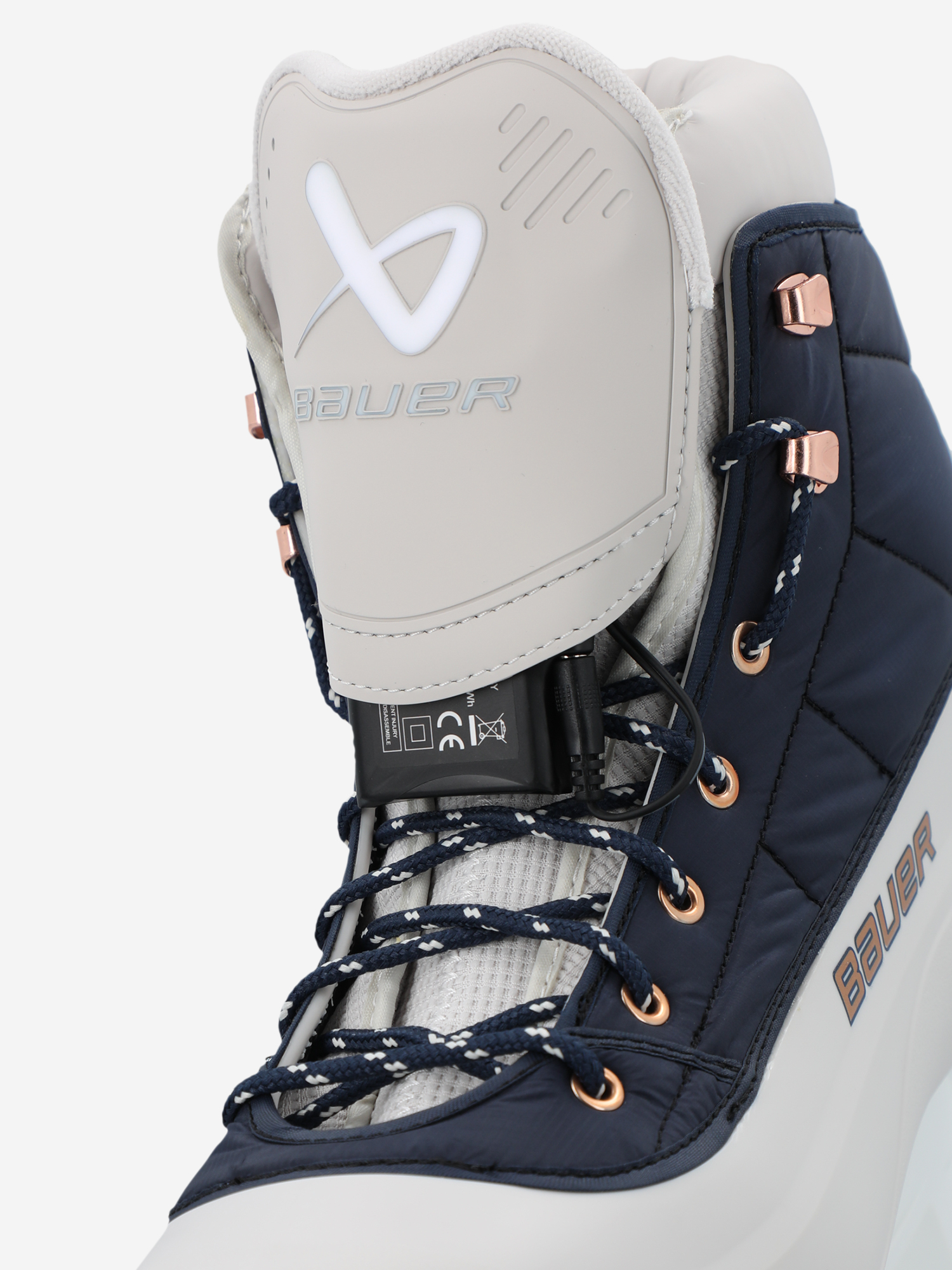 фото Фитнес-коньки с подогревом bauer radiant heated, белый