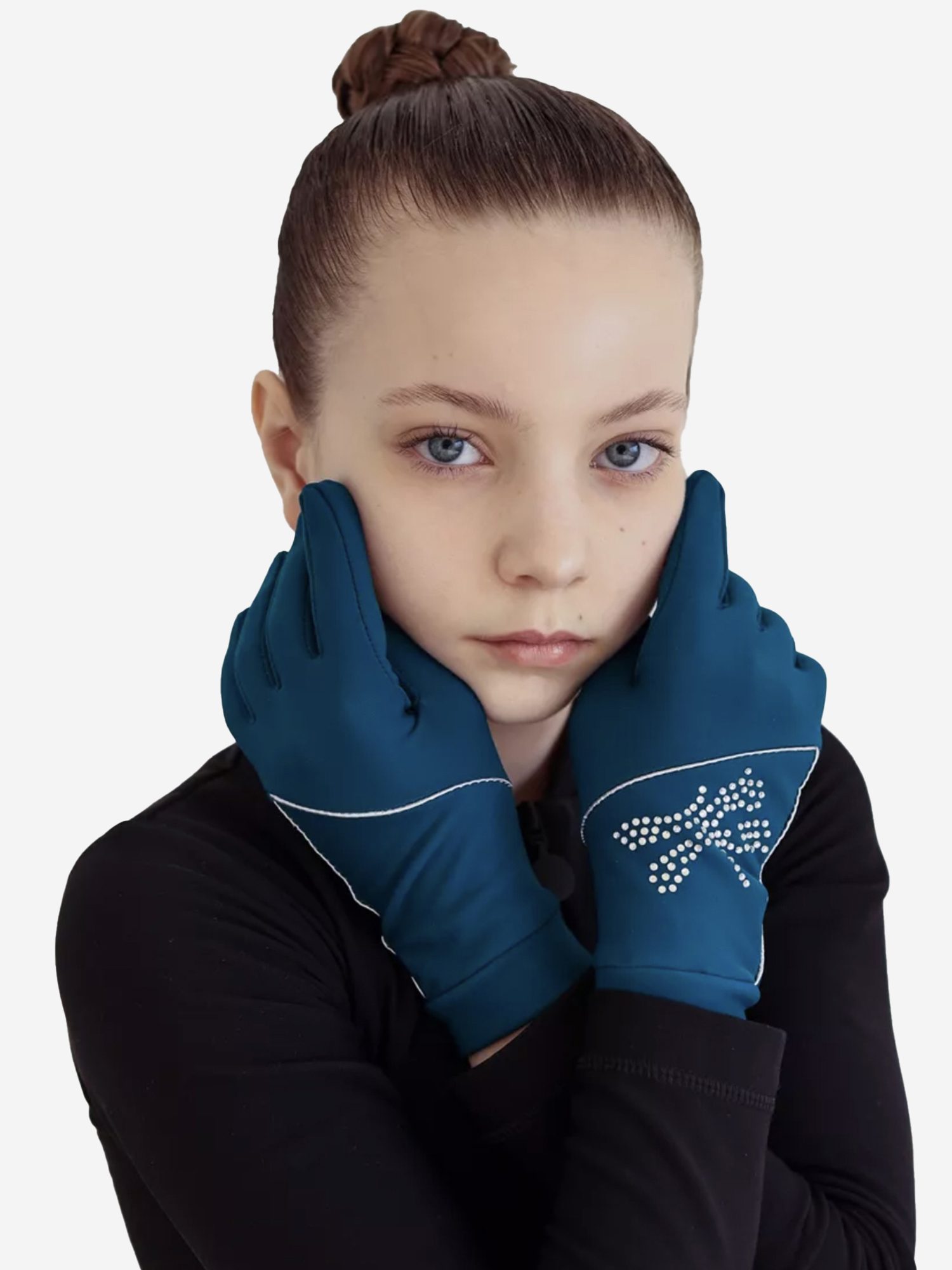 Изображение товара Термоперчатки для фигурного катания Shine, Морская волна