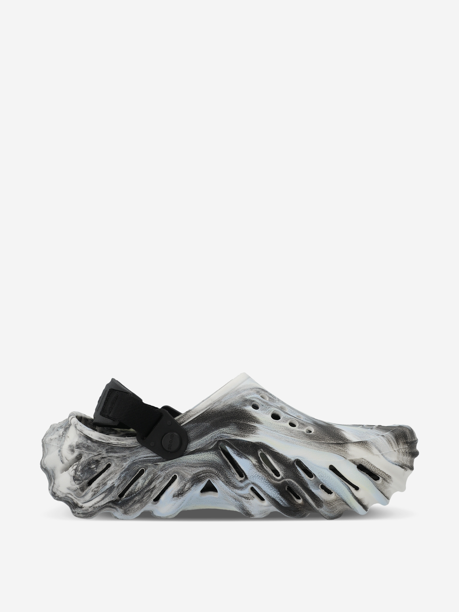 фото Сабо для мальчиков crocs echo glow marbled clog, черный