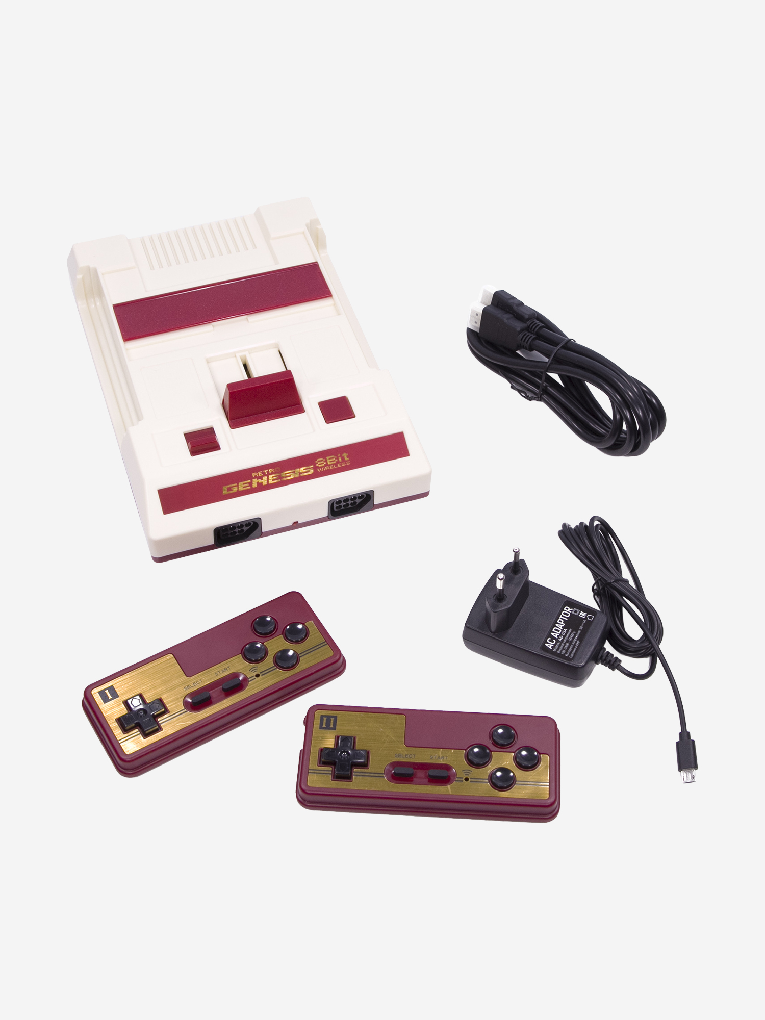 Изображение товара Игровая приставка RETRO GENESIS 8 Bit HD Classic + 300 игр (HDMI кабель, 2 беспроводных li-ion джойстика)