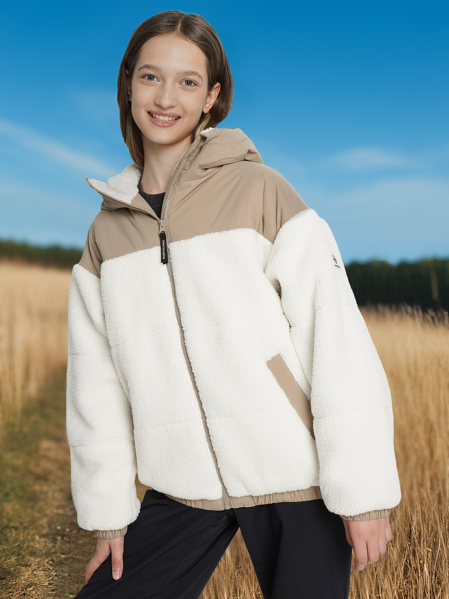 

Куртка утепленная для девочек Northland, Белый