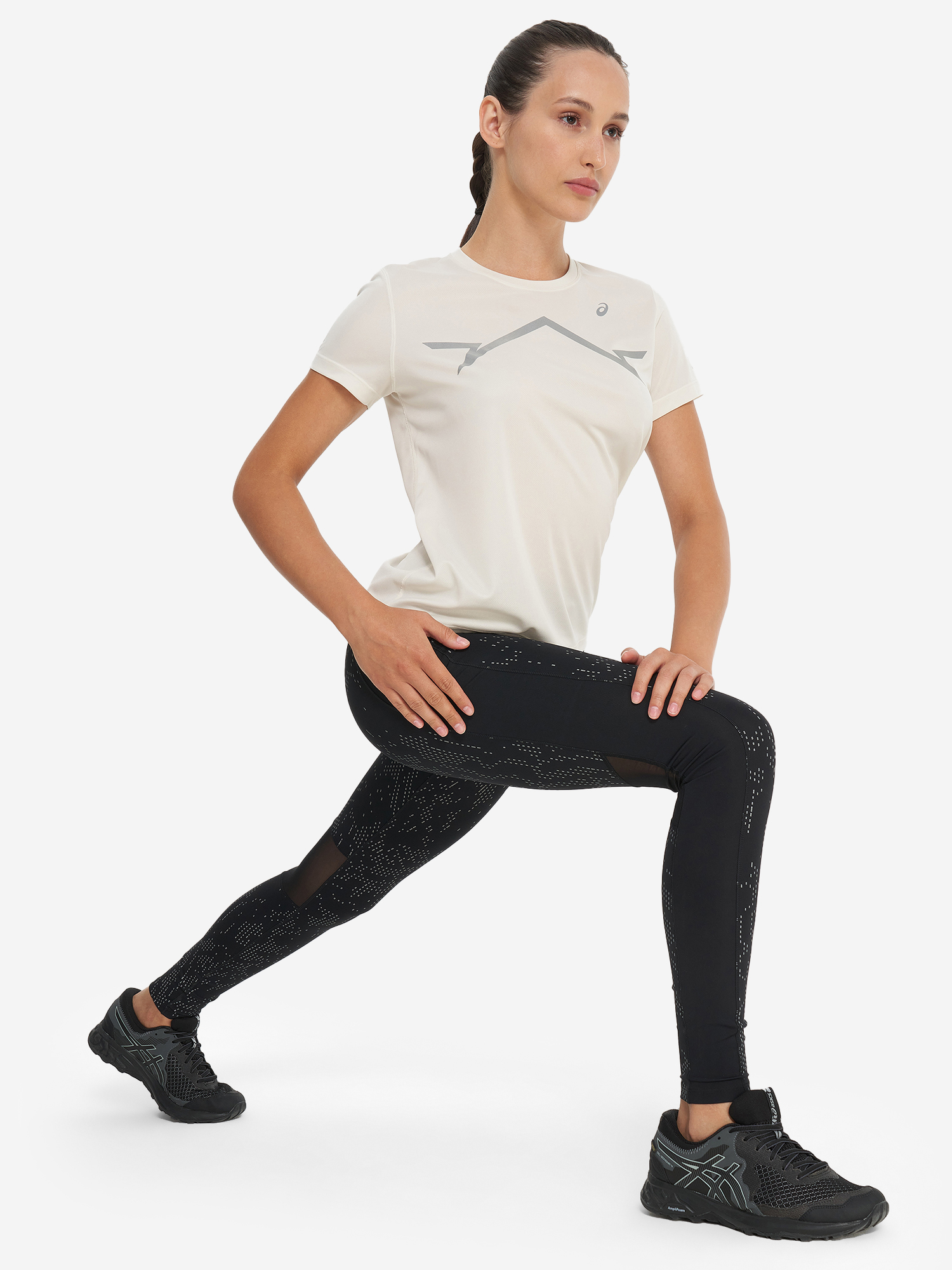 фото Футболка женская asics lite-show, бежевый