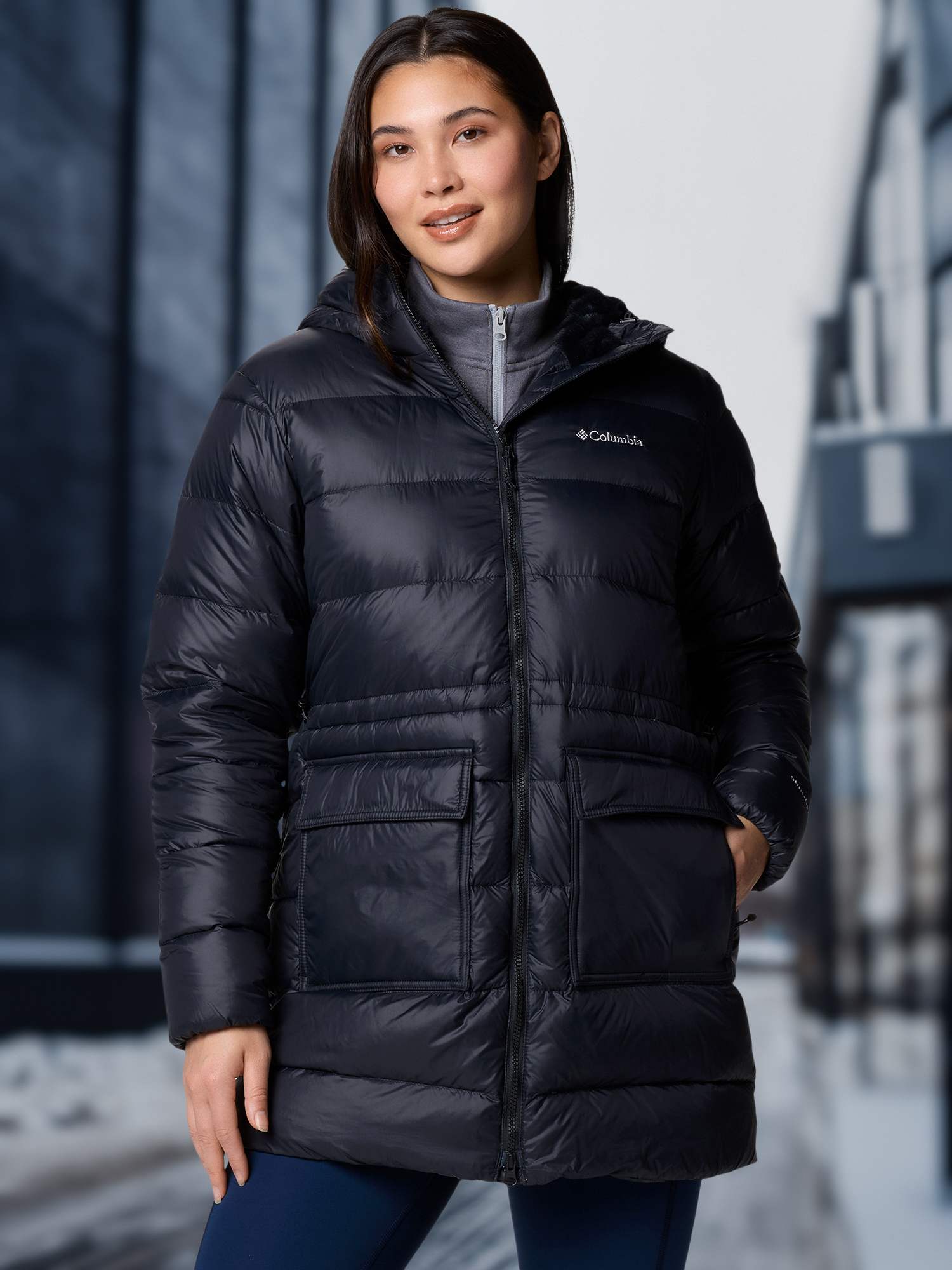 

Пуховик женский Columbia Harmony Falls Mid Down Jacket, Черный