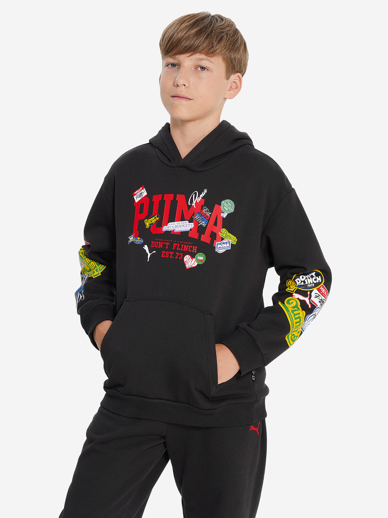 Худи PUMA Basketball Hooperhotline, черный, арт. 26456