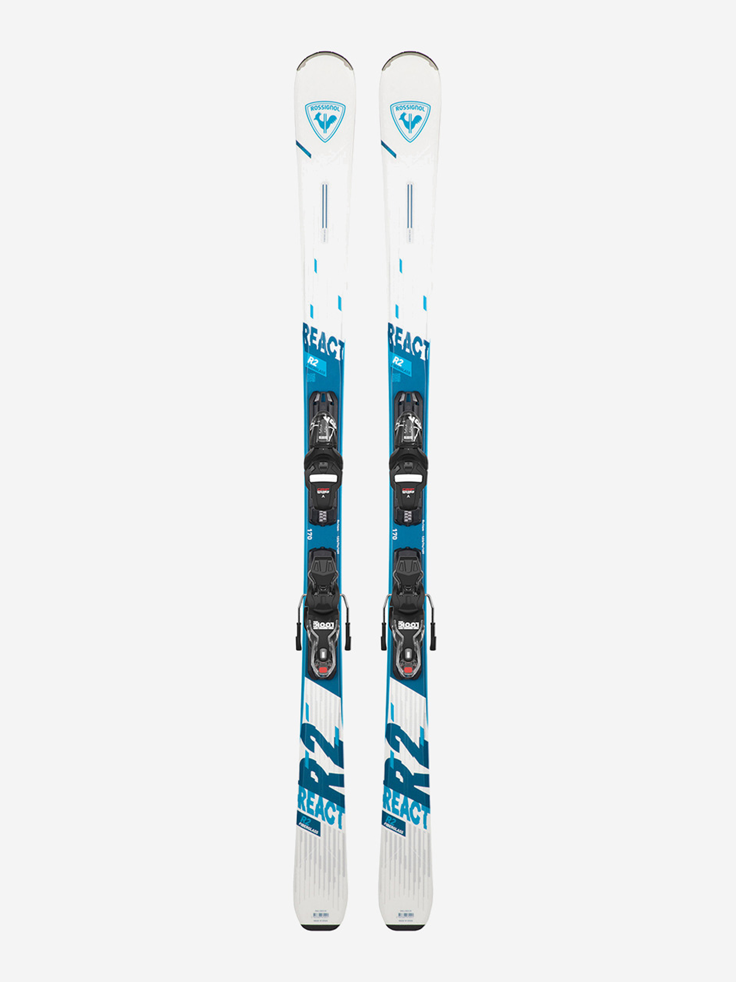 

Горные лыжи с креплениями Rossignol React 2 Xpress + Xpress Jr 7 22/23, Белый