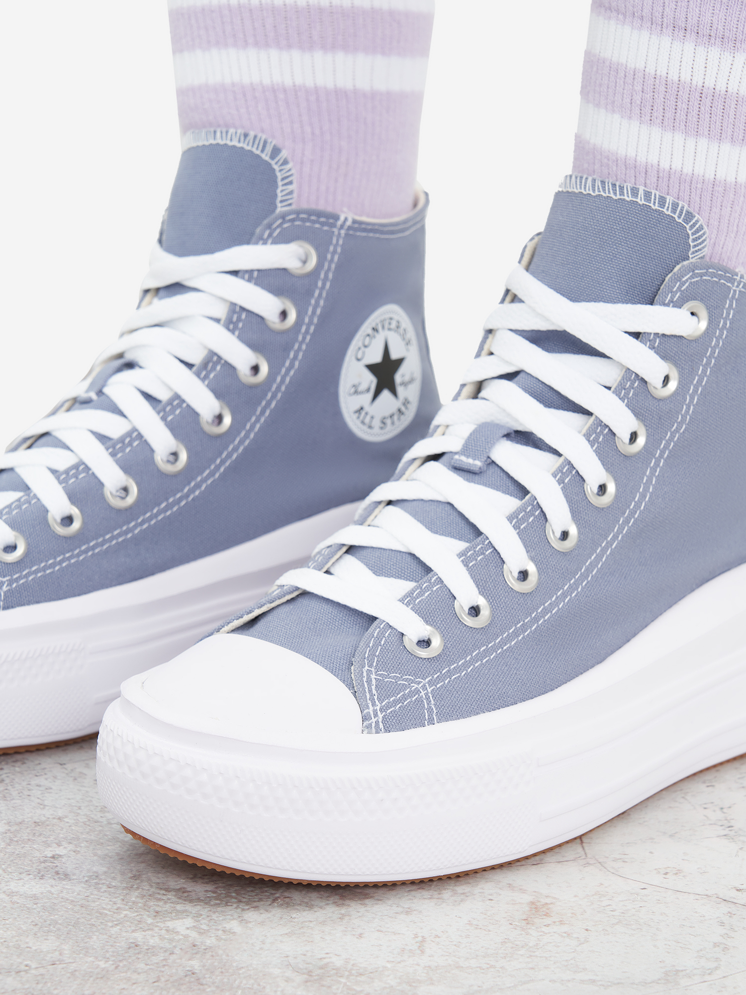 Кеды женские Converse Chuck Taylor All Star Move, Голубой A06500CC0Y-, размер 35.5 - фото 8