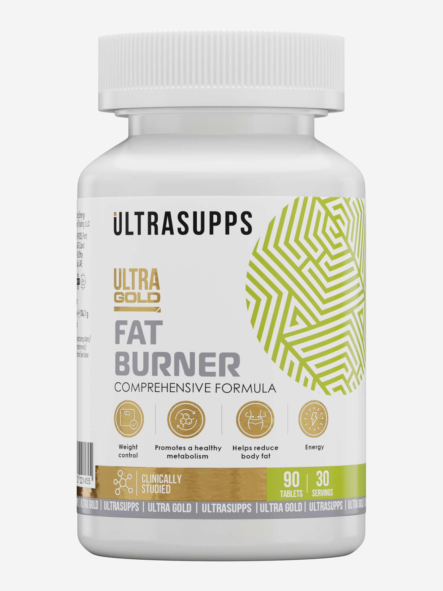 

Жиросжигатель Ultrasupps Ultra Gold, 90 шт, Белый