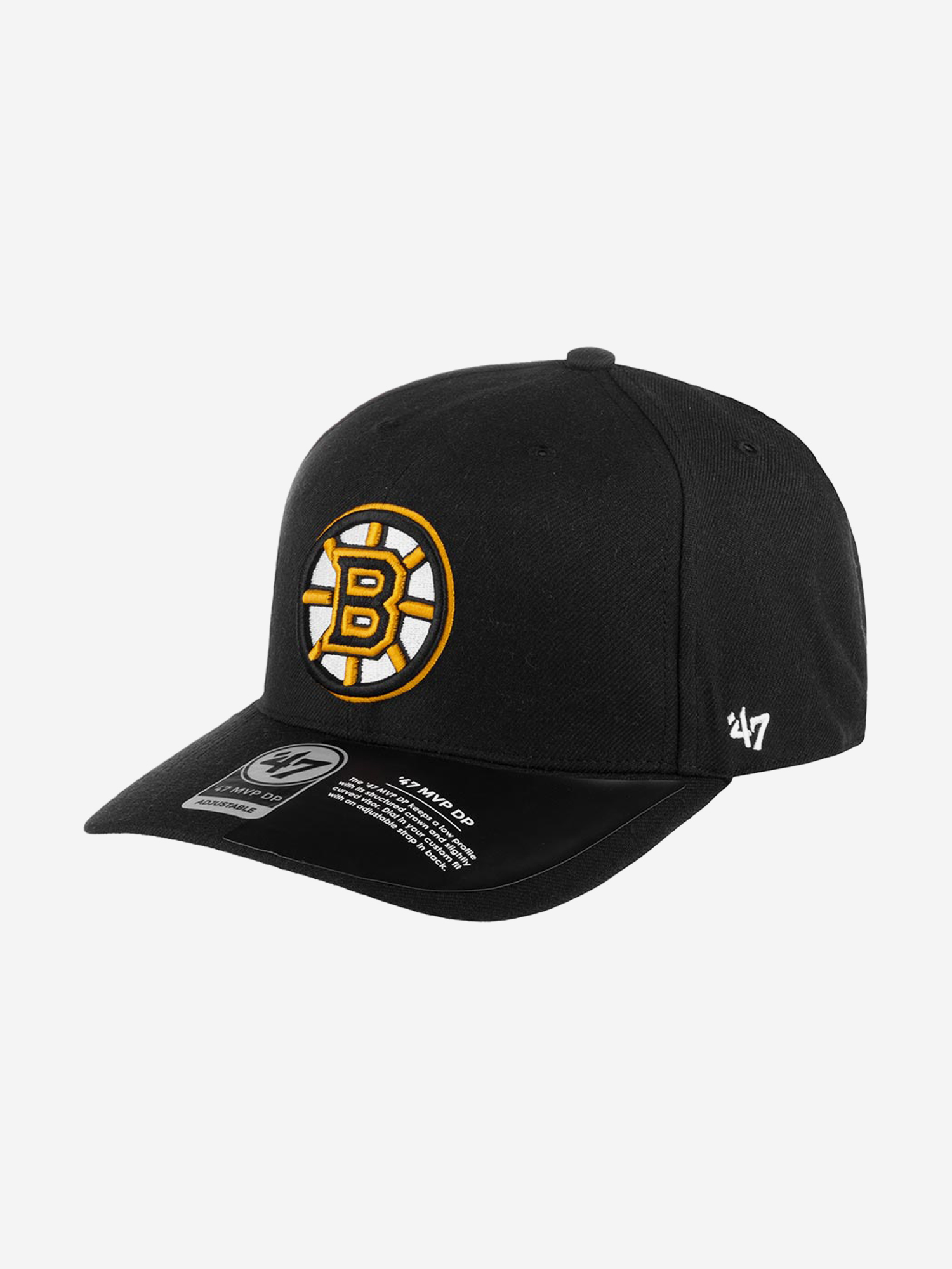 

Бейсболка 47 BRAND H-CLZOE01WBP Boston Bruins NHL (черный), Черный
