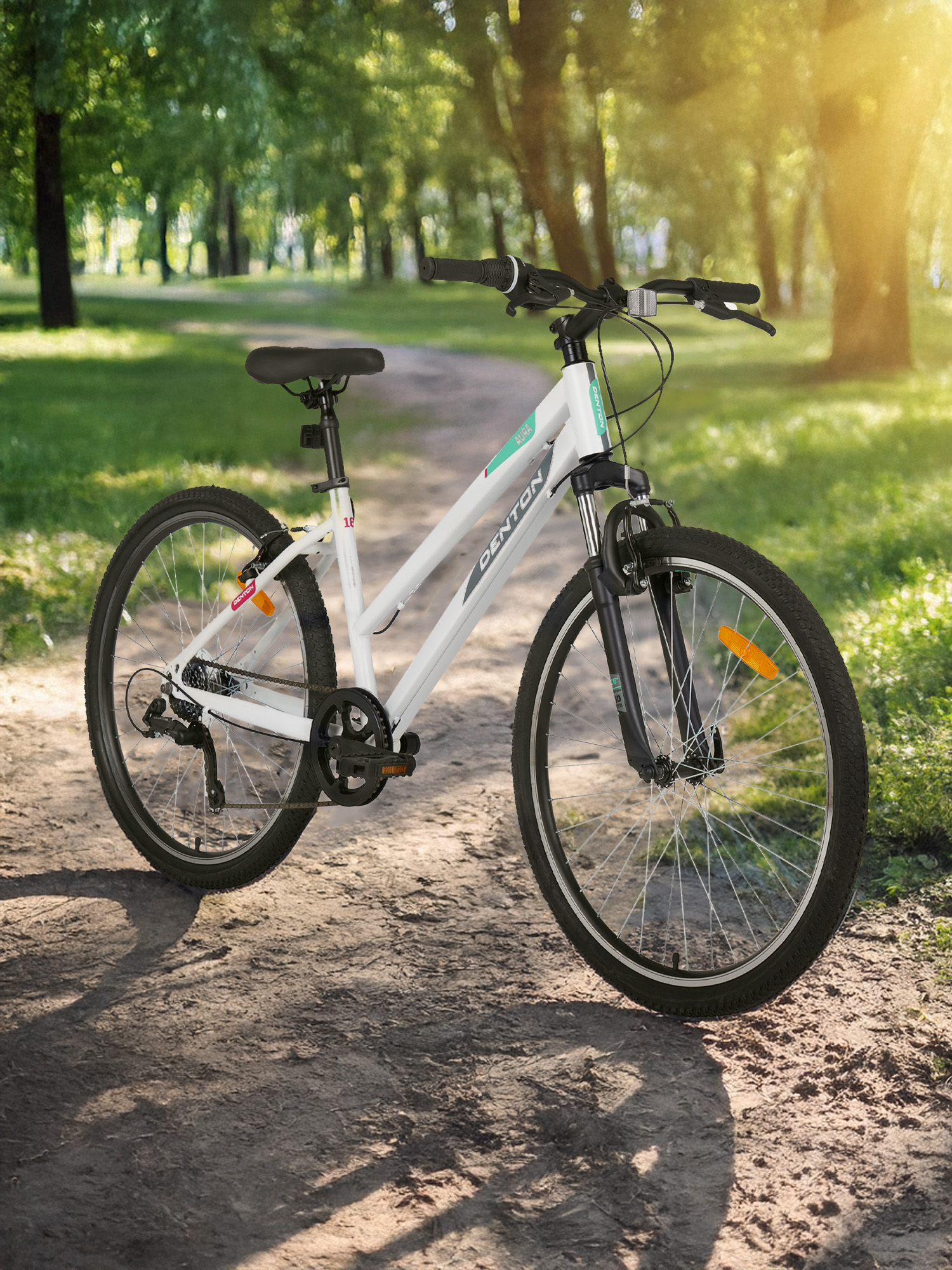 

Велосипед горный женский Denton Aura 1.0 26", собран на 98%, Белый