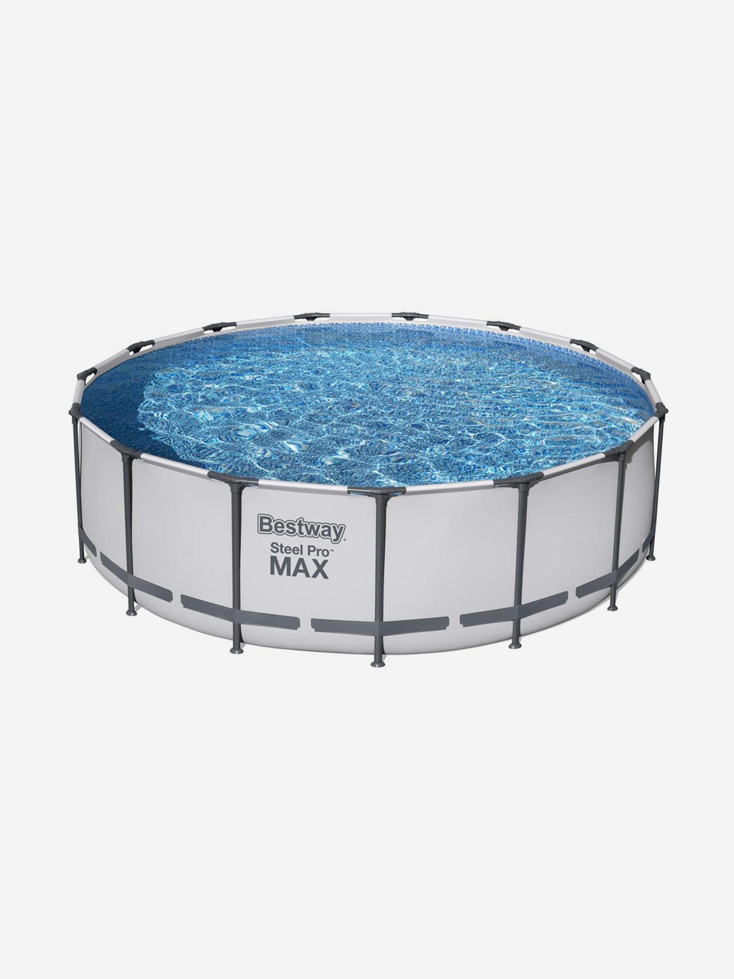 

Бассейн Bestway 56438 Steel каркасный Pro Max457х122 см, объем 16015 л, Серый