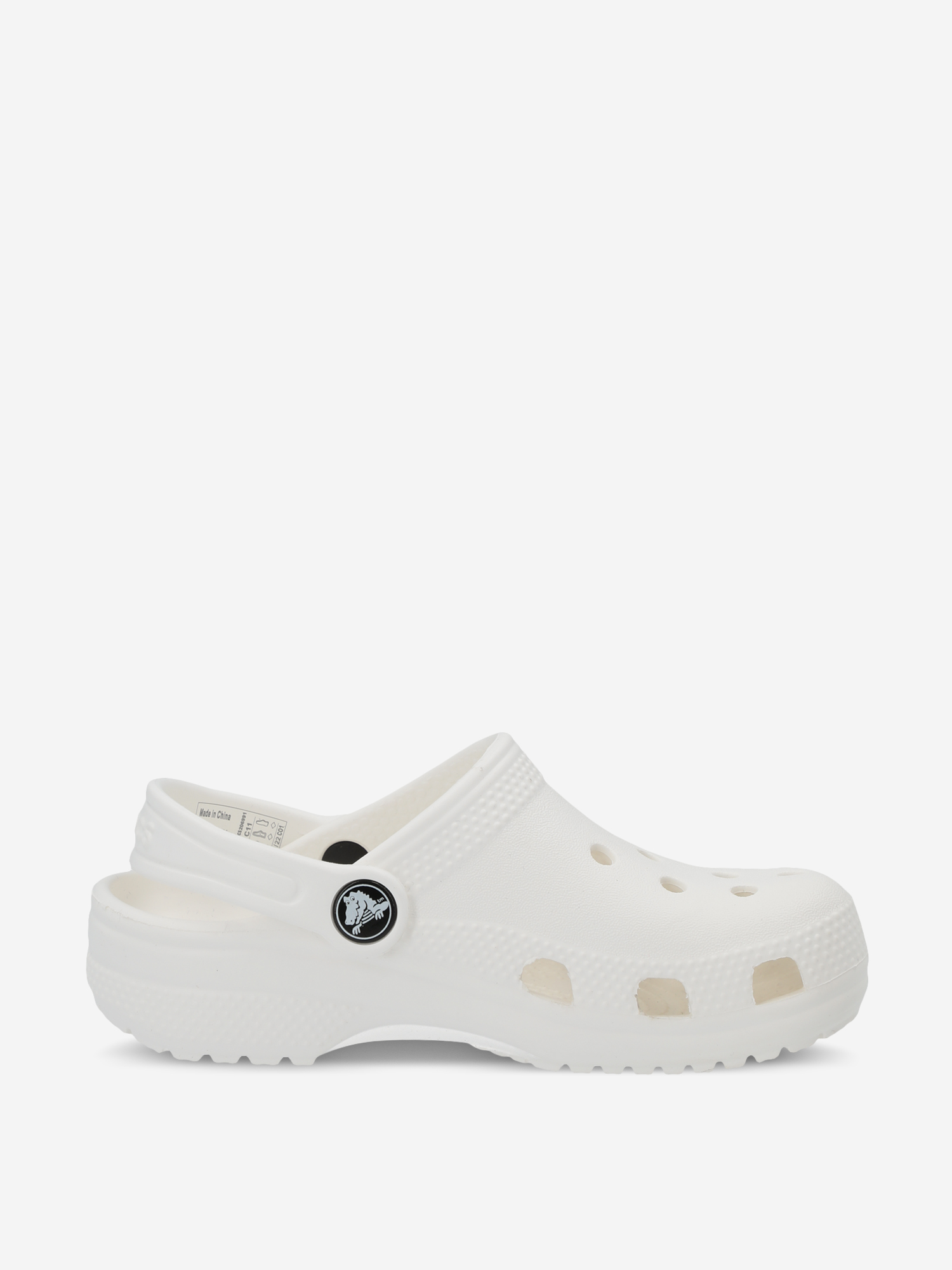 фото Сабо детские crocs classic clog k, белый