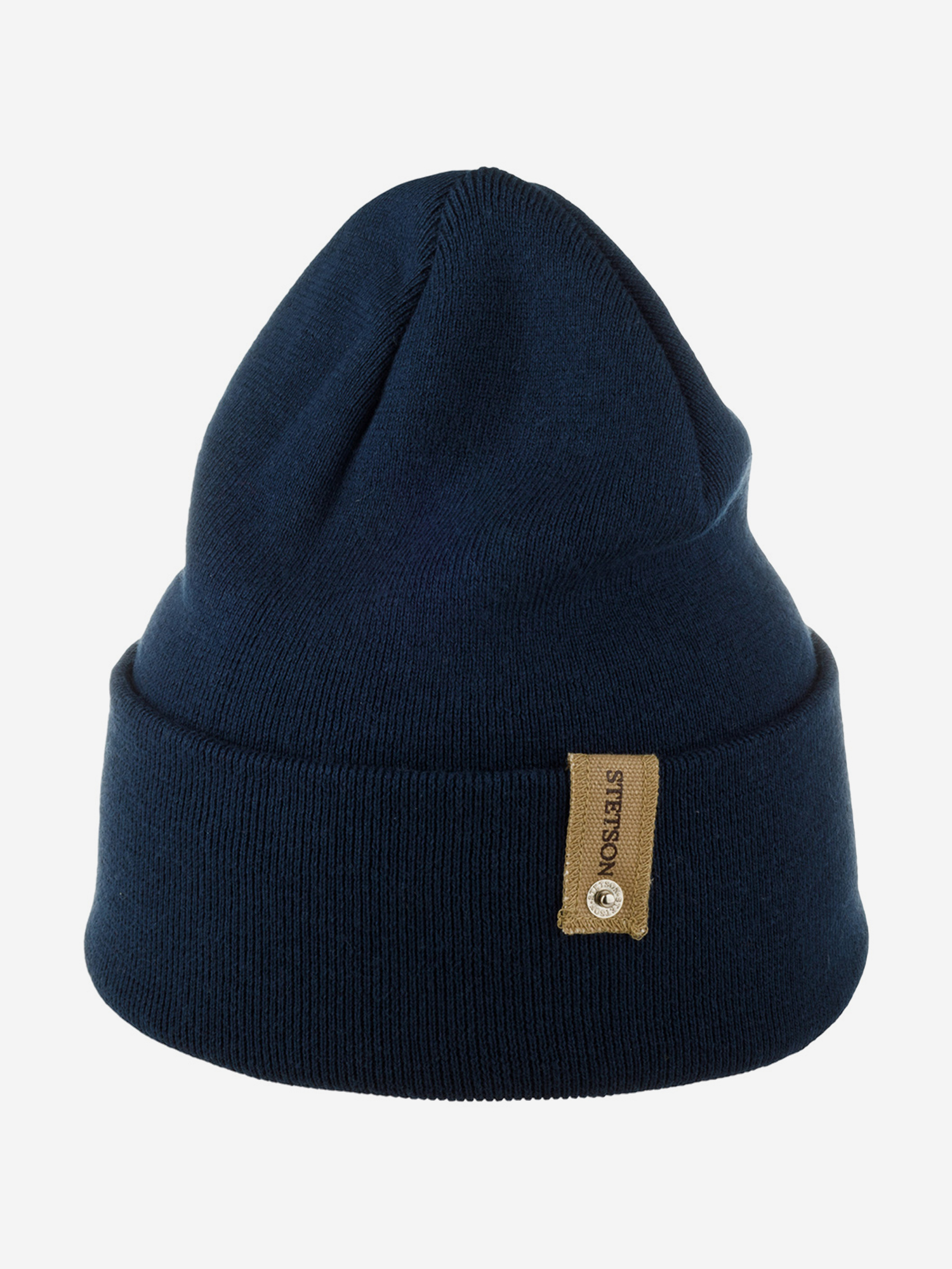 Шапка с отворотом STETSON 8599501 BEANIE ORGANIC COTTON/ MERINO (синий), Синий 02-863XDOXS9Z-16, размер Без размера - фото 3