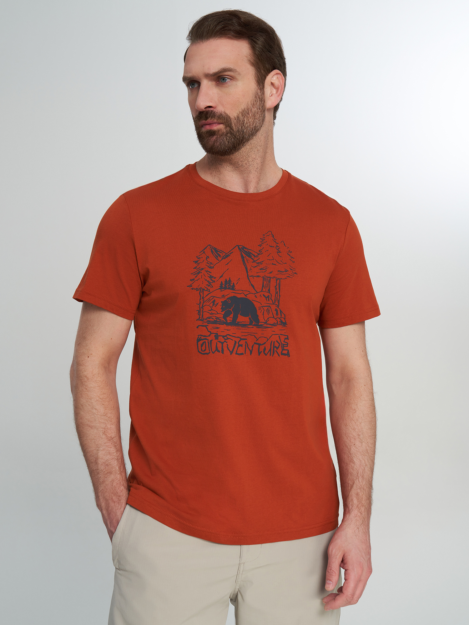 Изображение товара Футболка мужская Outventure, Терракотовый