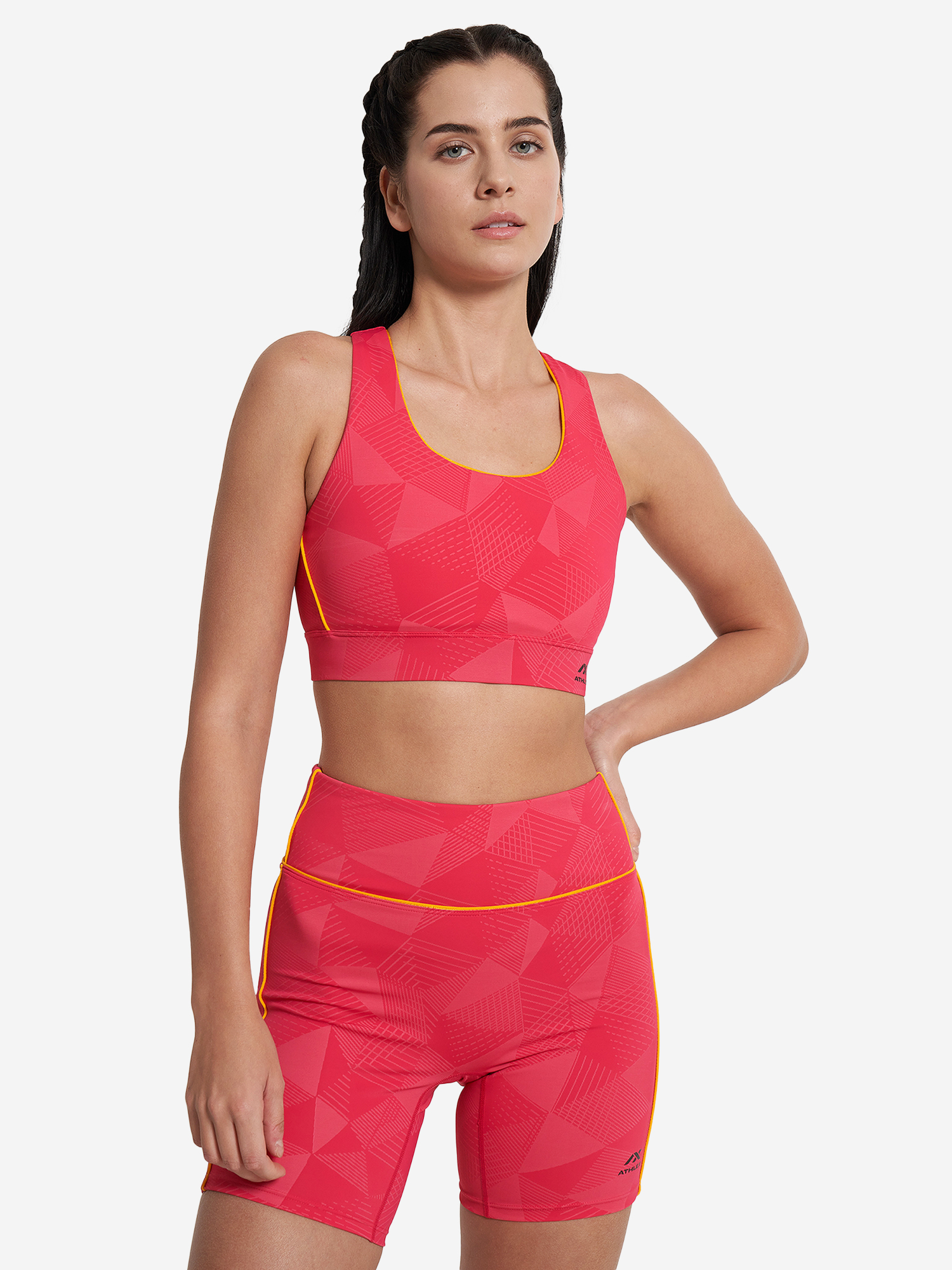 фото Топ бра спортивный athlex, красный