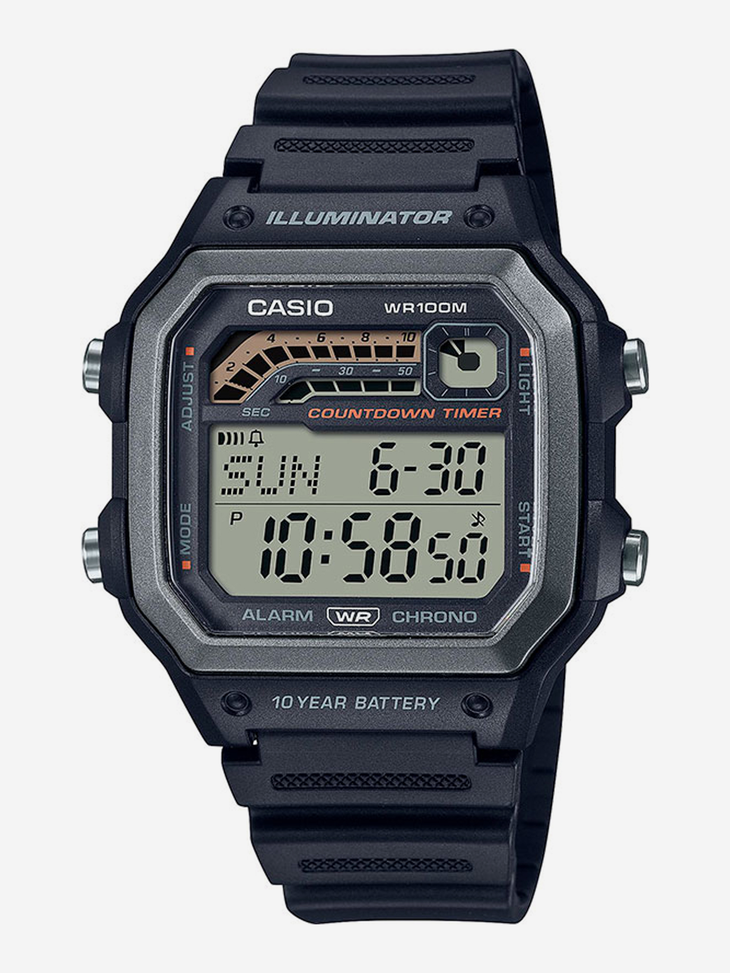 

Наручные часы Casio Collection WS-1600H-1A, Черный