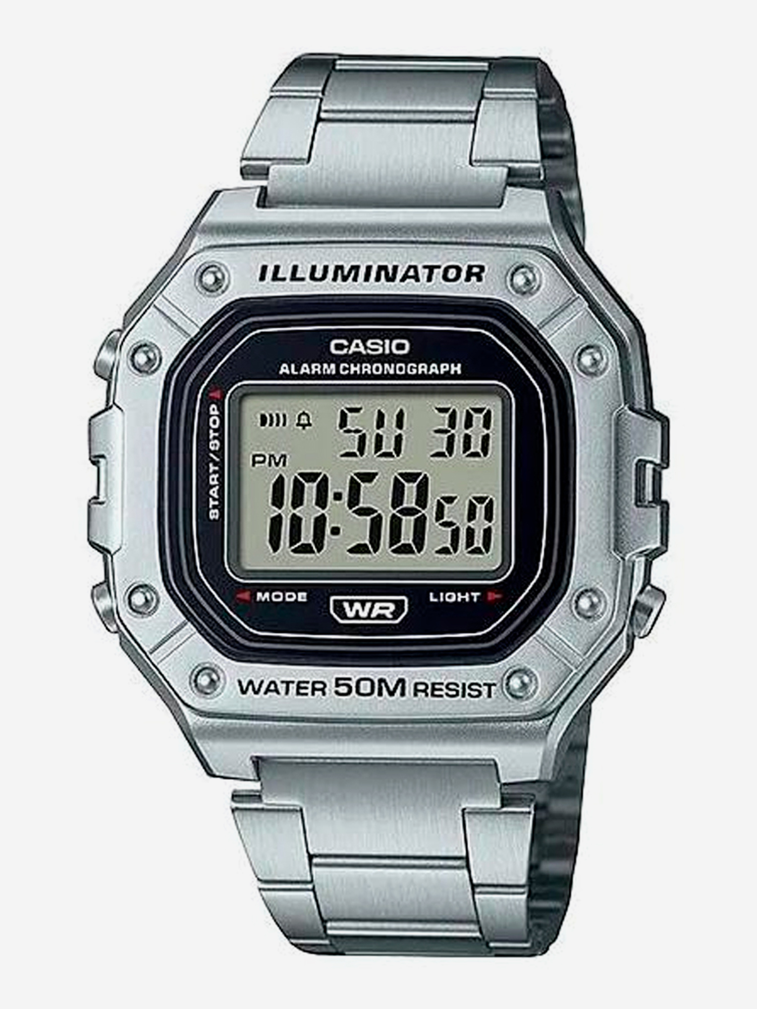 

Наручные часы Casio Collection W-218HD-1A, Серебряный