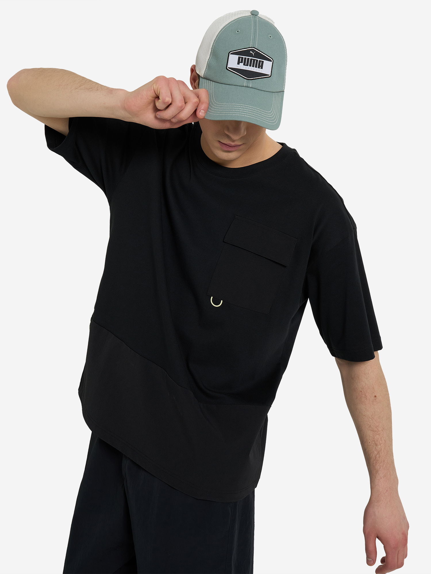 фото Бейсболка puma racing classics trucker, серый