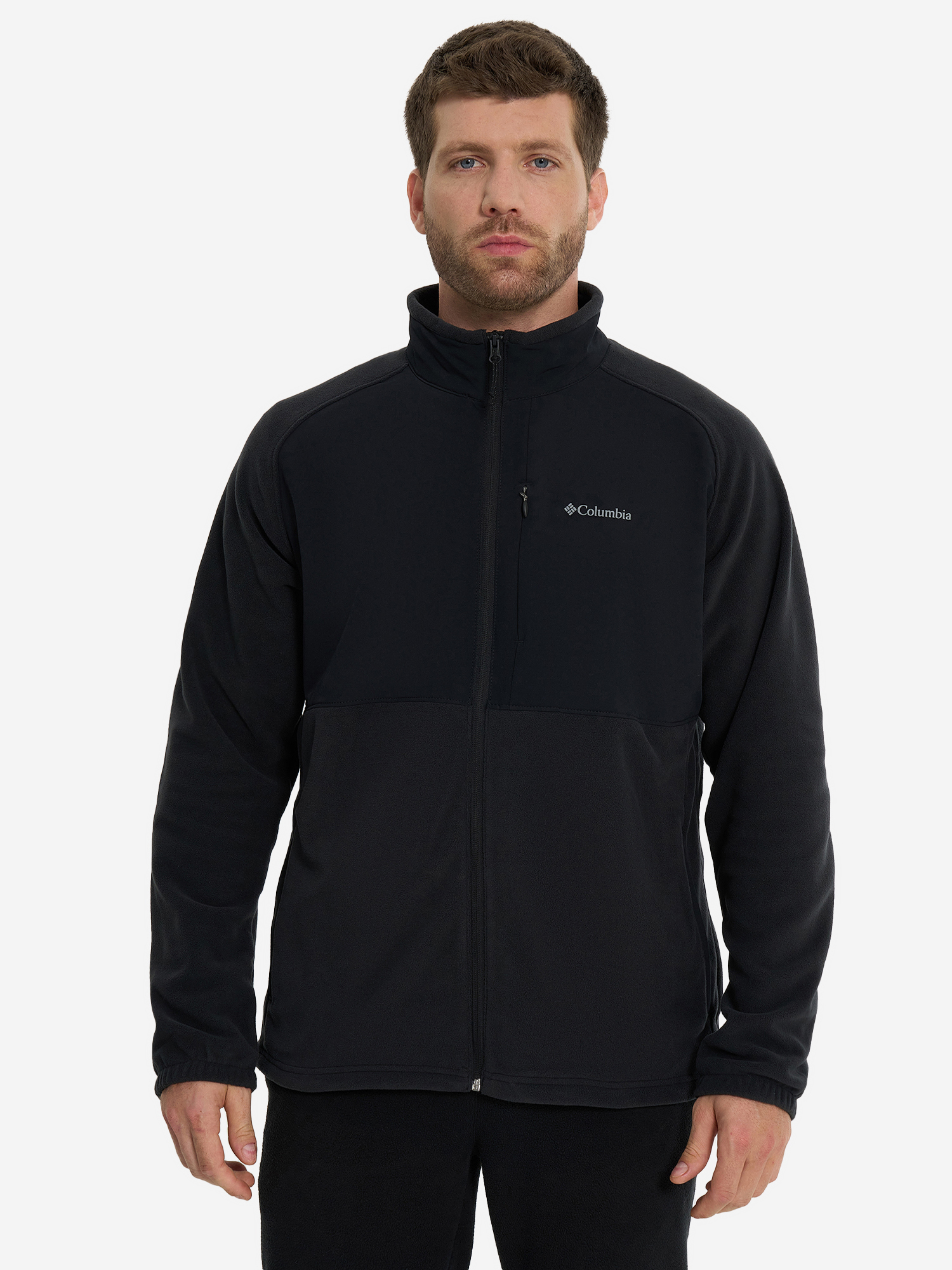 Джемпер флисовый мужской Columbia Sage Peak Full Zip Fleece, Черный 2095781CLB-010, размер 46 - фото 2