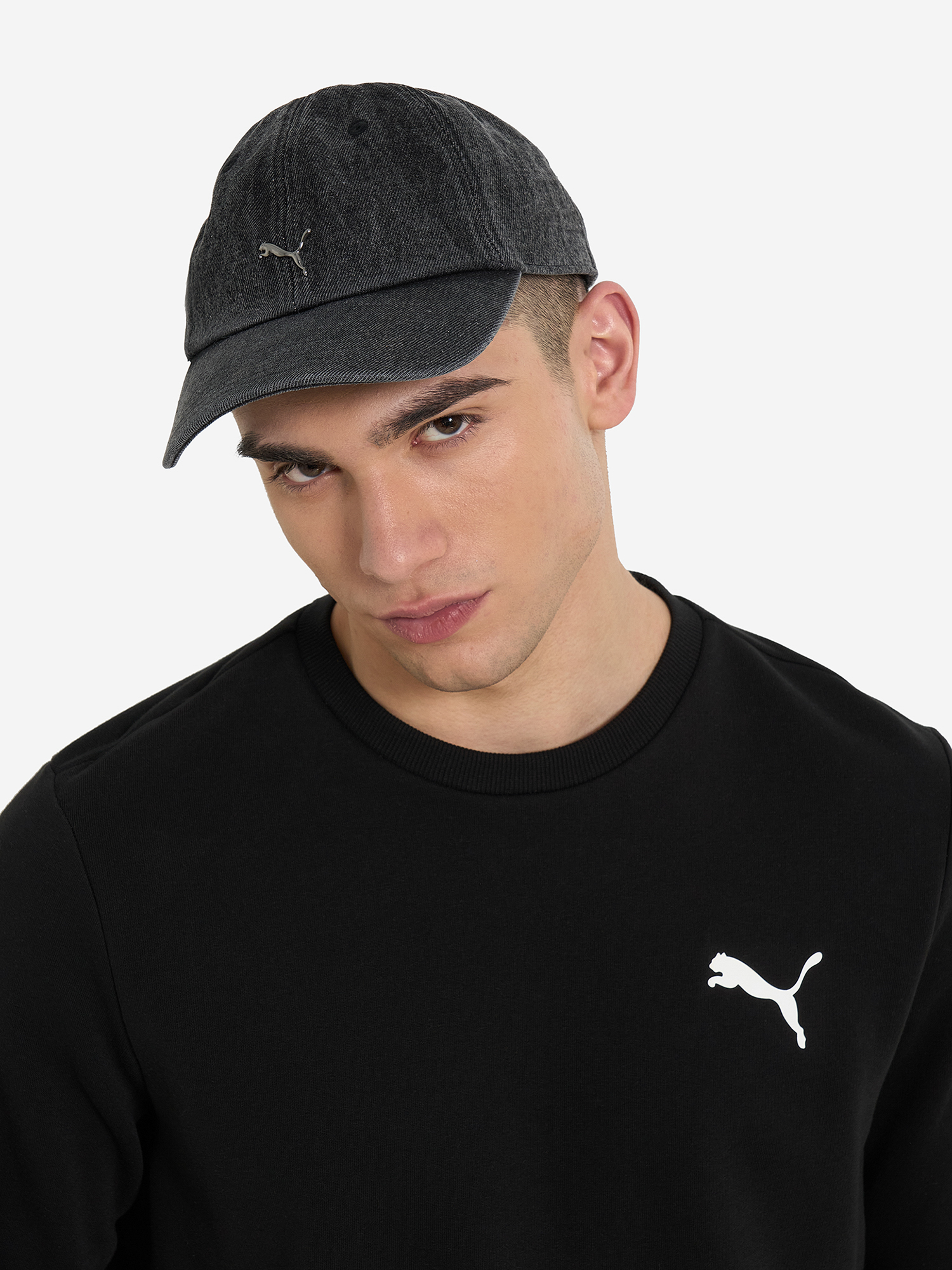 фото Бейсболка puma wardrobe ess metal, серый