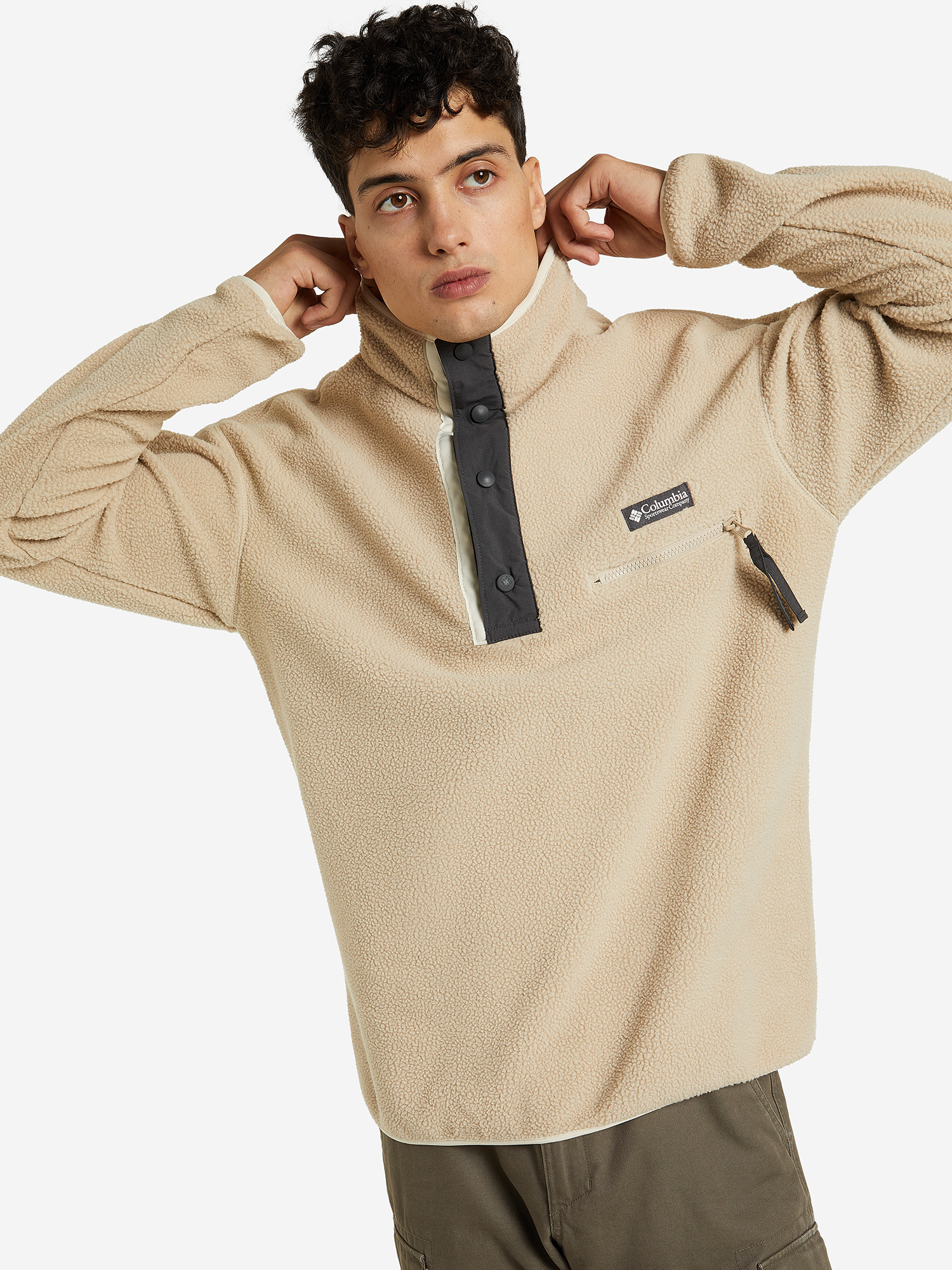 

Джемпер флисовый мужской Columbia Helvetia Half Snap Fleece, Бежевый