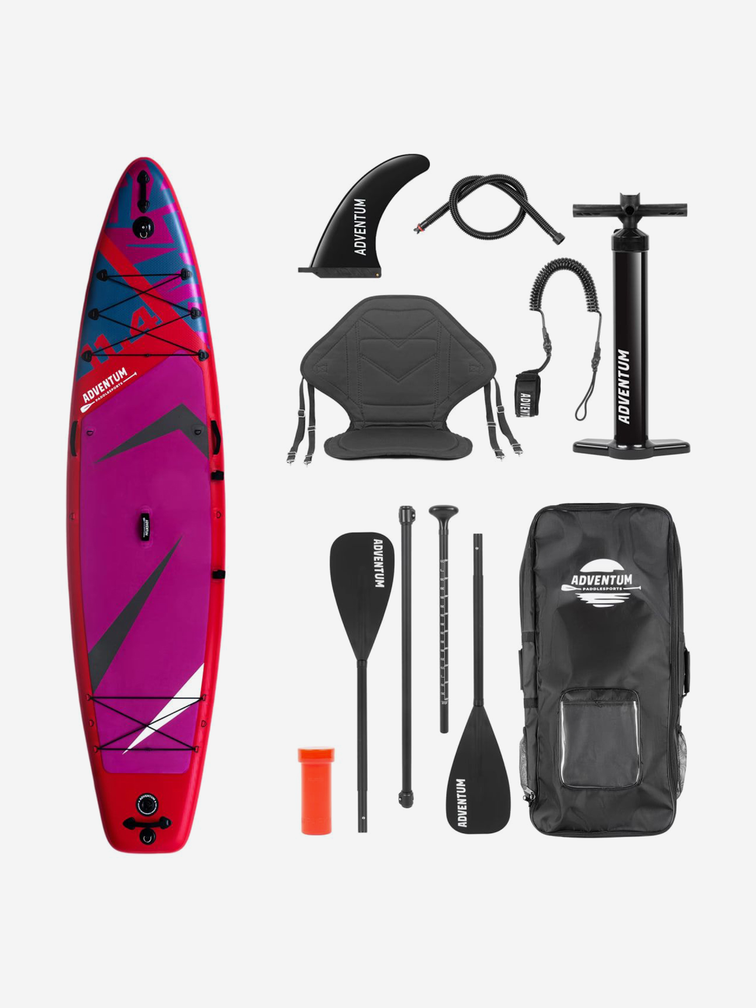 

SUP доска надувная Adventum 11.4 Hot Pink 2024, Мультицвет