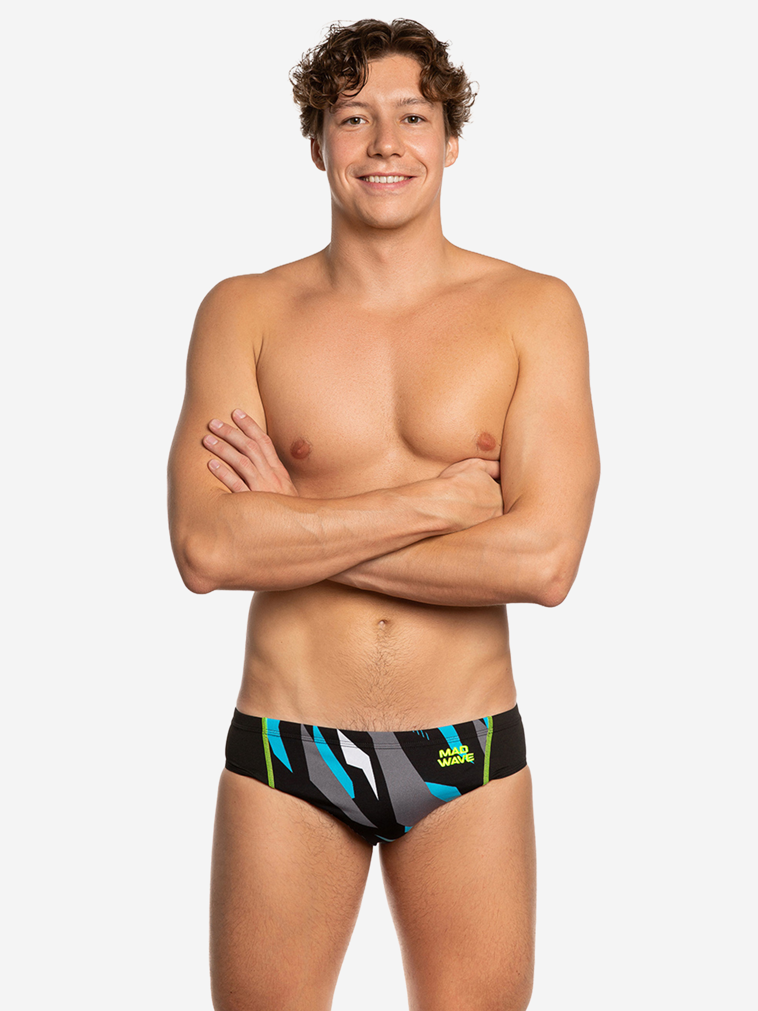 Изображение товара Мужские плавки Mad Wave Rush для тренировок и отдыха, классика, регулируемый пояс