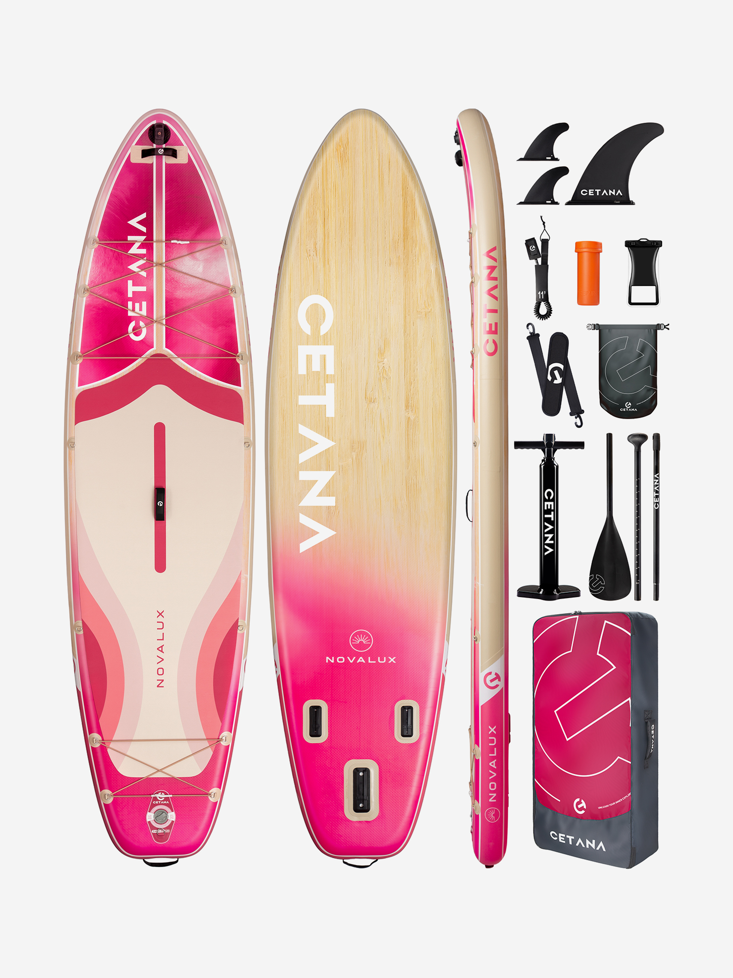 

Надувная SUP-доска CETANA NOVALUX STD 11'6" 351*86*15 см сапборд, Синий