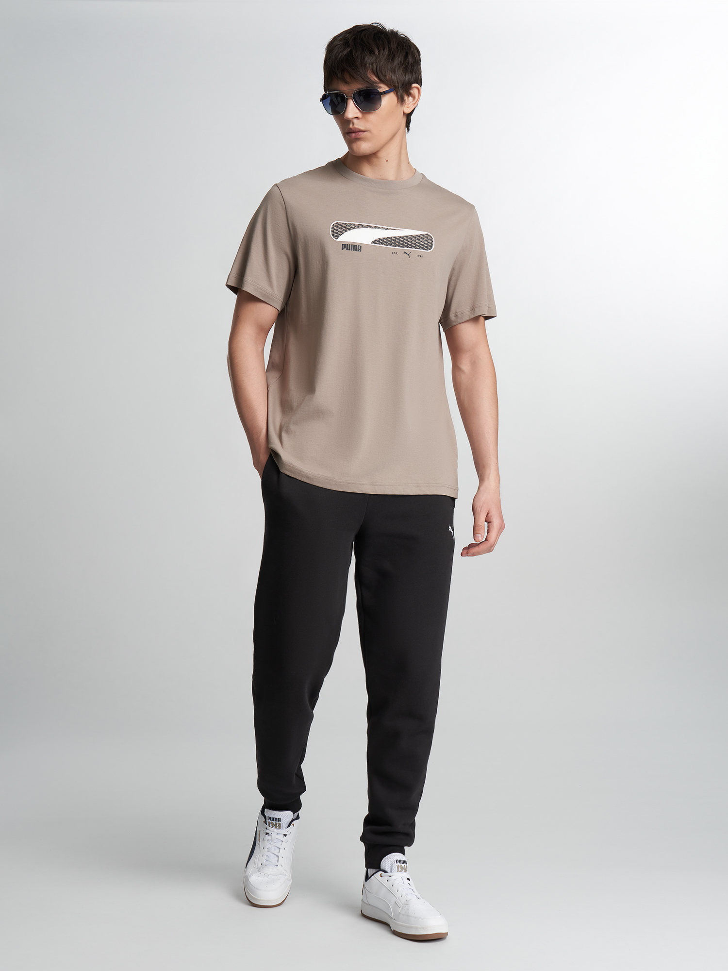 Футболка мужская PUMA Sport Logo Play, Серый 3