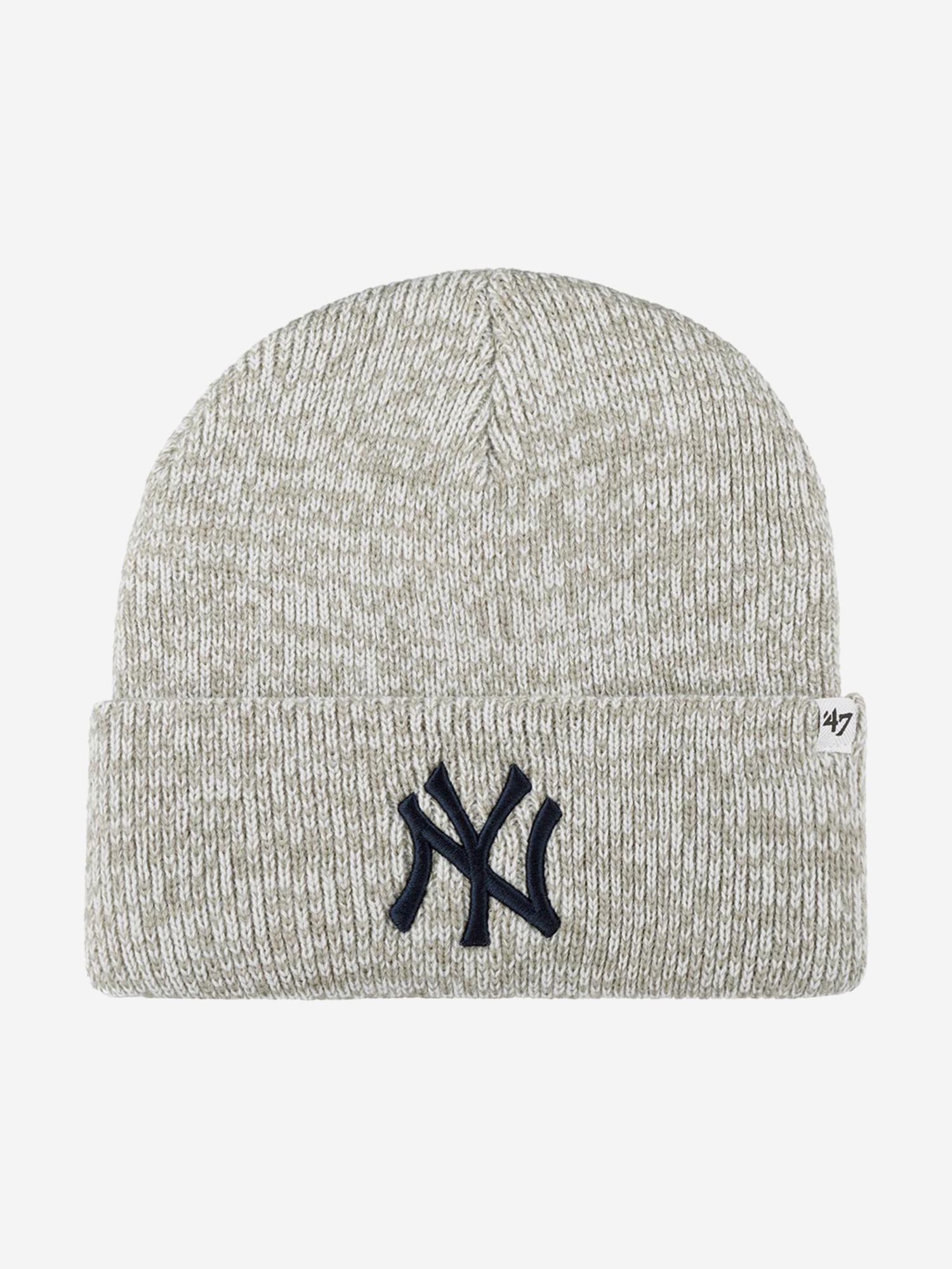 Шапка с отворотом 47 B-BRNFZ17ACE New York Yankees MLB (серый), Серый шапка с отворотом american needle 21019a nby new york black yankees cuffed knit nl