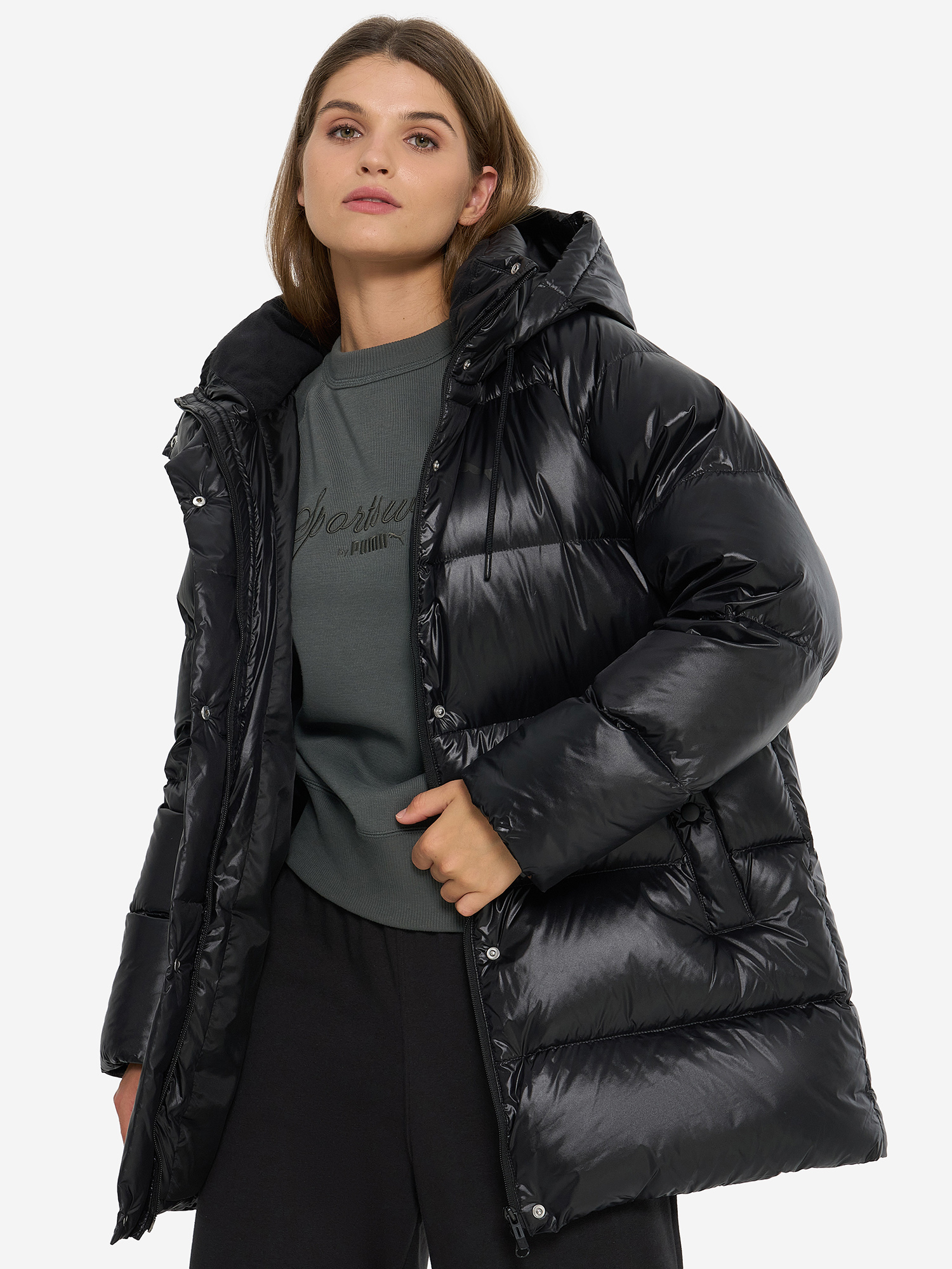 Пуховик женский PUMA Style Down, Черный