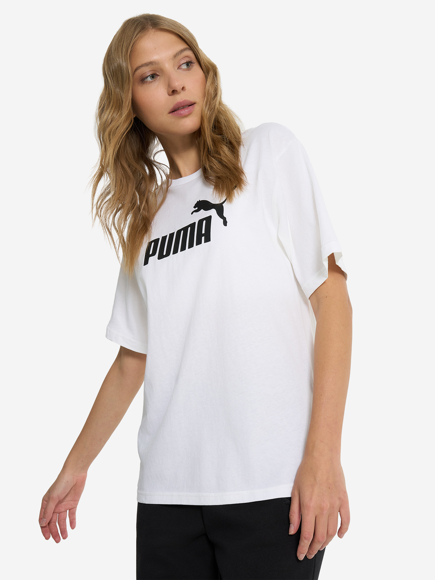 

Футболка женская PUMA Ess No. 1 Logo Relaxed, Белый