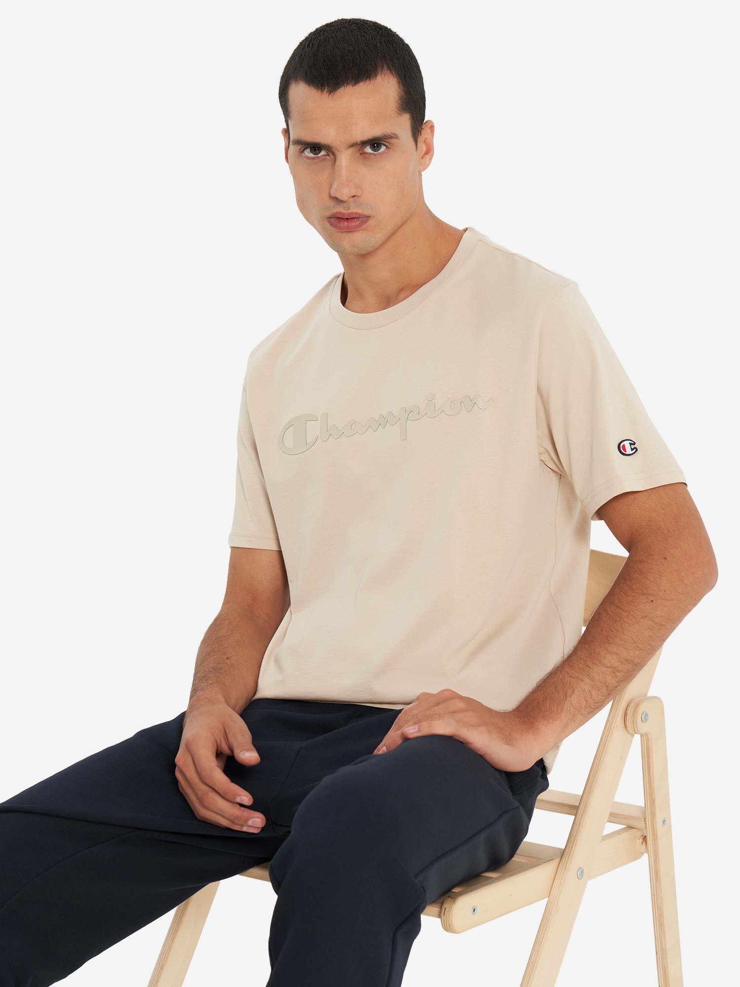 Футболка мужская Champion Бежевый 1699₽