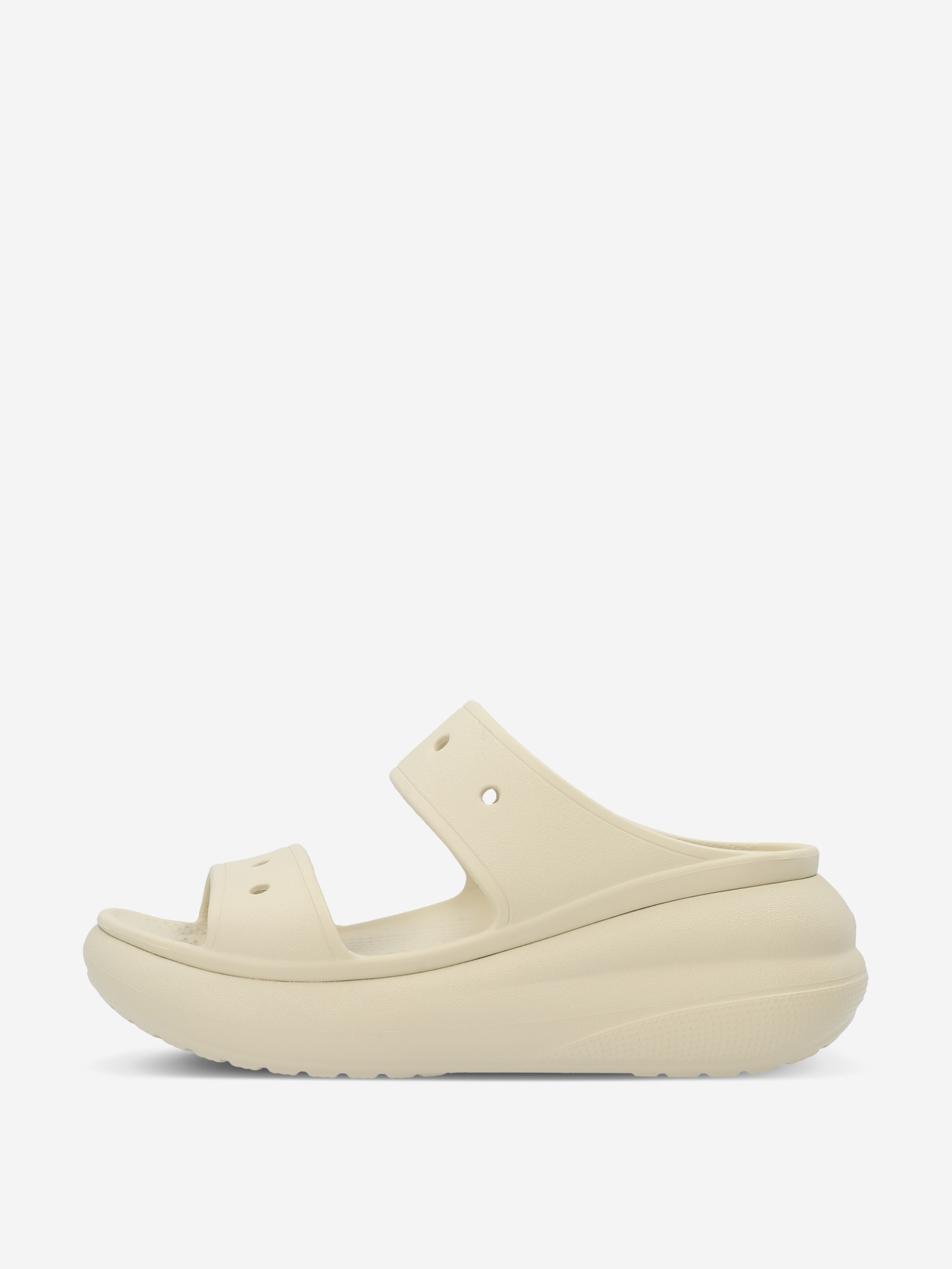 фото Шлепанцы crocs classic crush sandal, бежевый