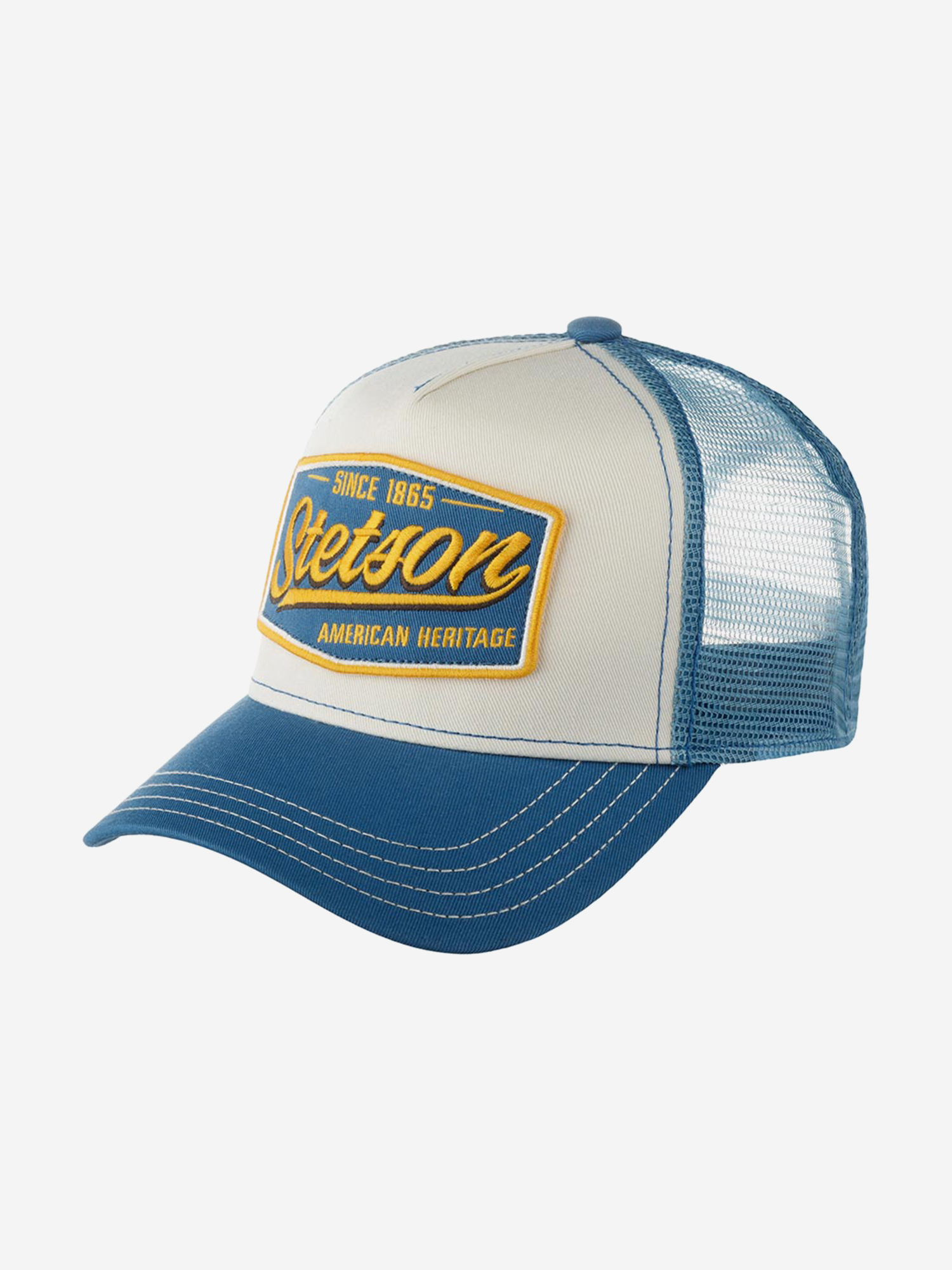 Изображение товара Бейсболка с сеточкой STETSON 7761122 TRUCKER CAP VINTAGE, Синий / белый